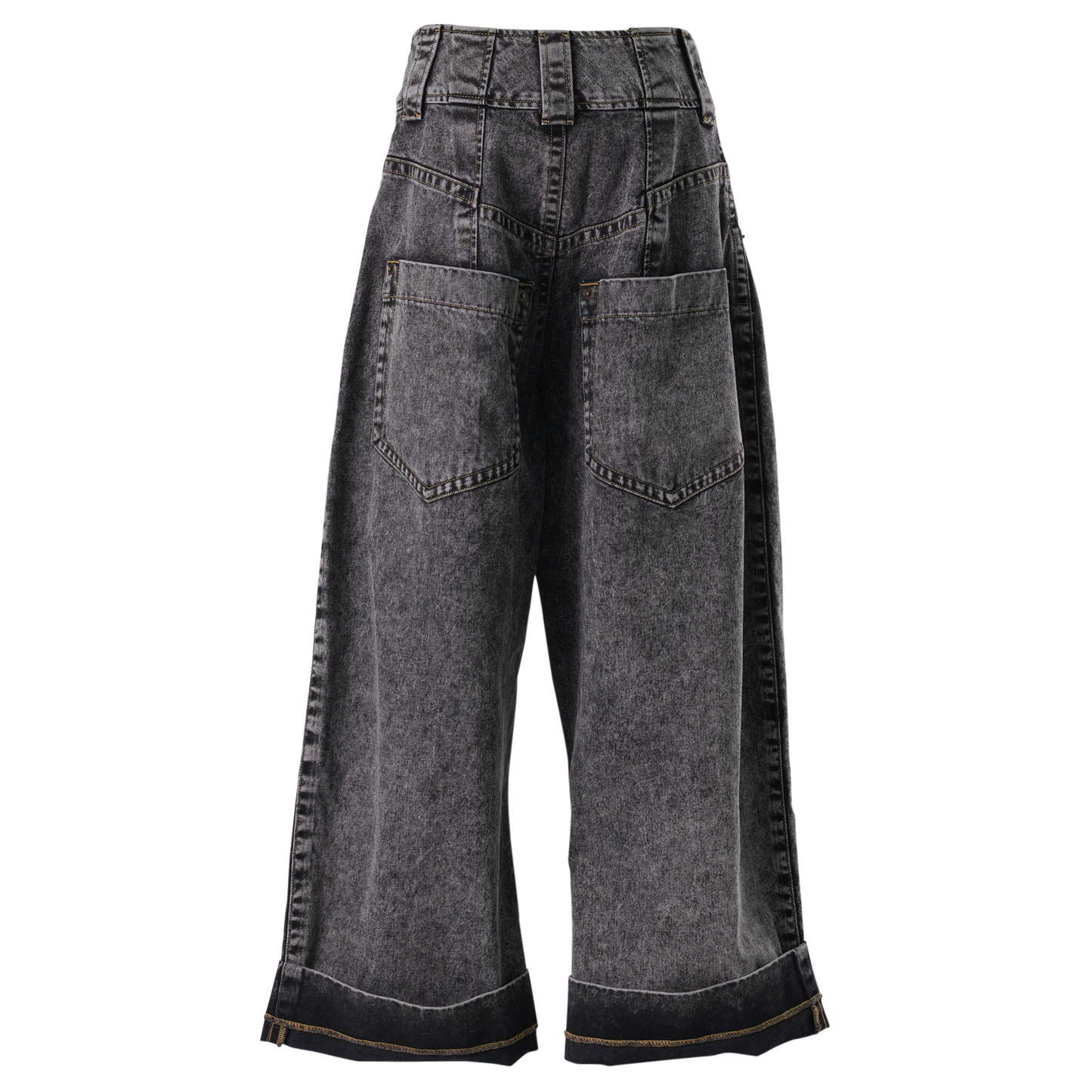 WOMEN BABY JEANS WOVEN / WASHED BLACK