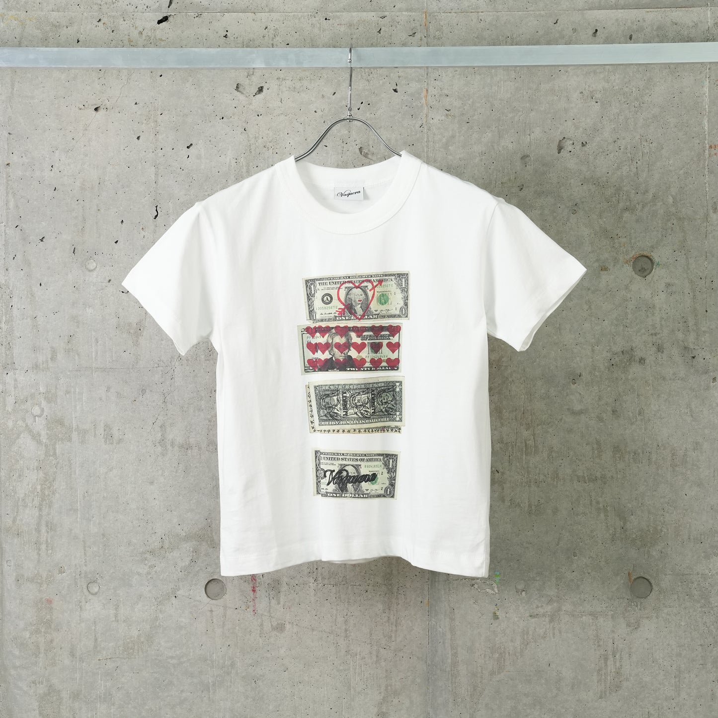 WOMEN SCATTERED DOLLARS T SHIRT WOVEN / OFF WHITE