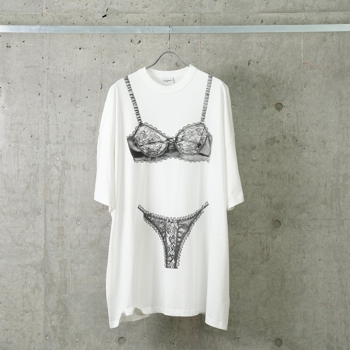 WOMEN LINGERIE TROMPE L'OEIL TALL TEE WOVEN / OFF WHITE