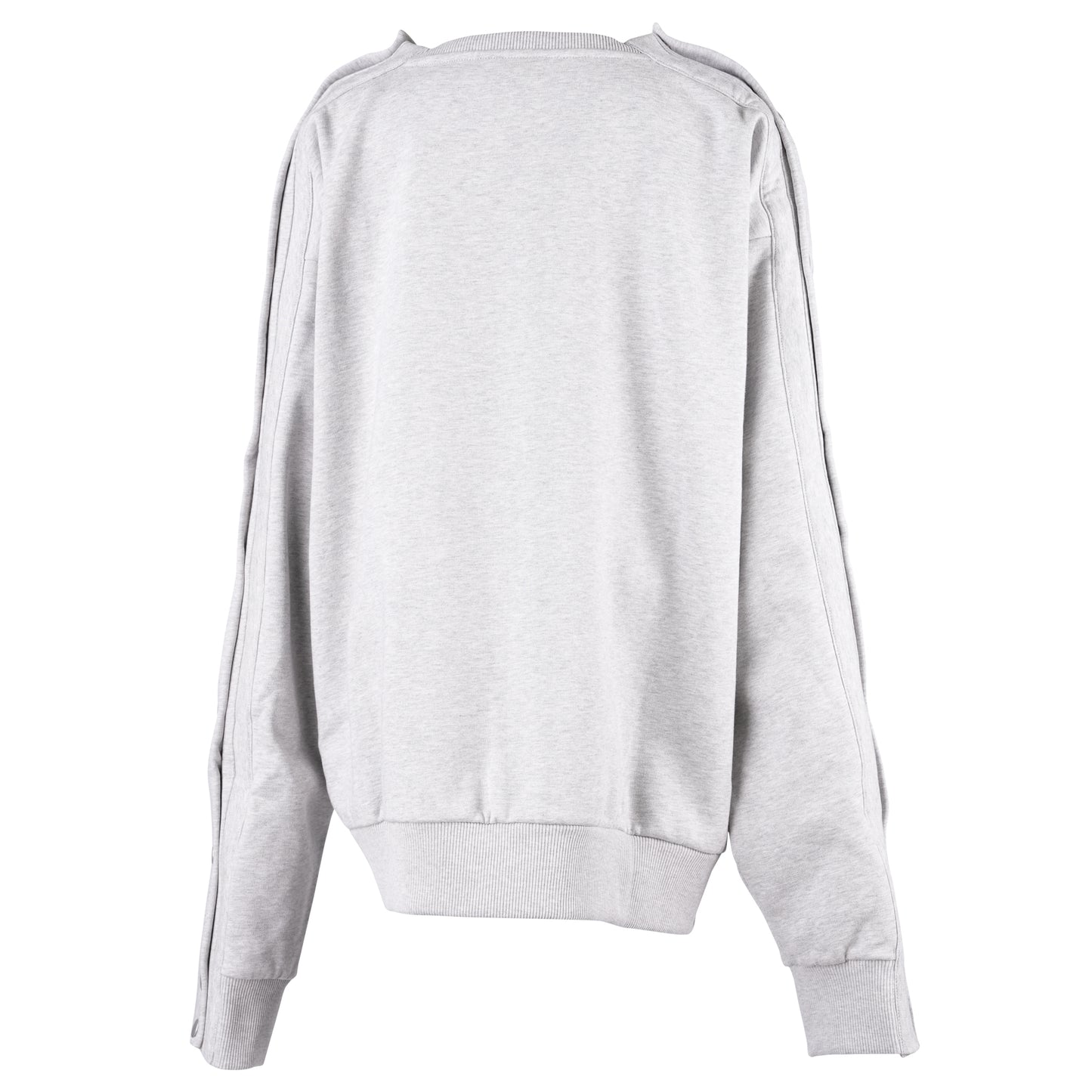 WOMEN SNAP SWEATSHIRT WOVEN / GREY