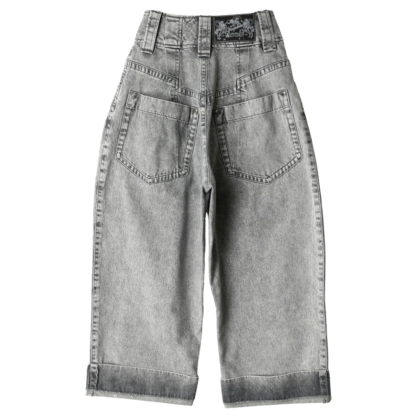 WOMEN BABY JEANS WOVEN / GREY