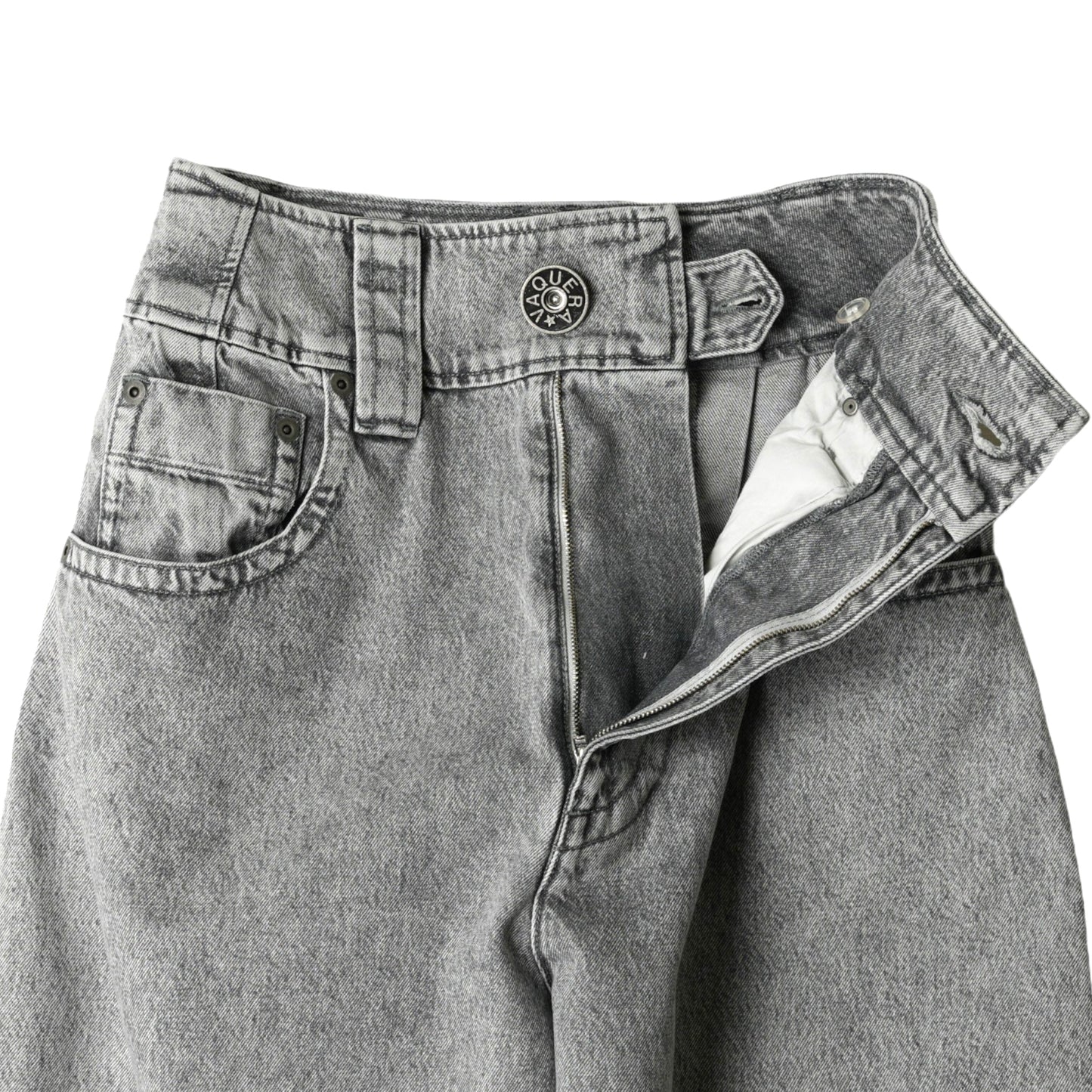 WOMEN BABY JEANS WOVEN / GREY