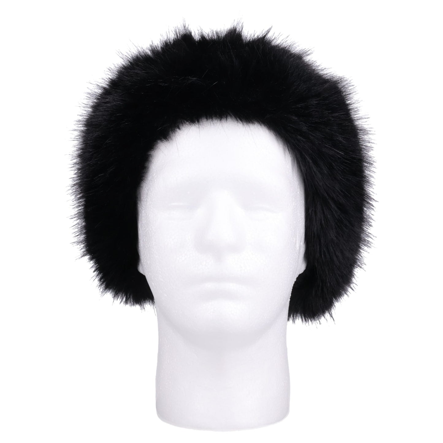 WOMEN FAUX FUR HEADBAND / BLACK