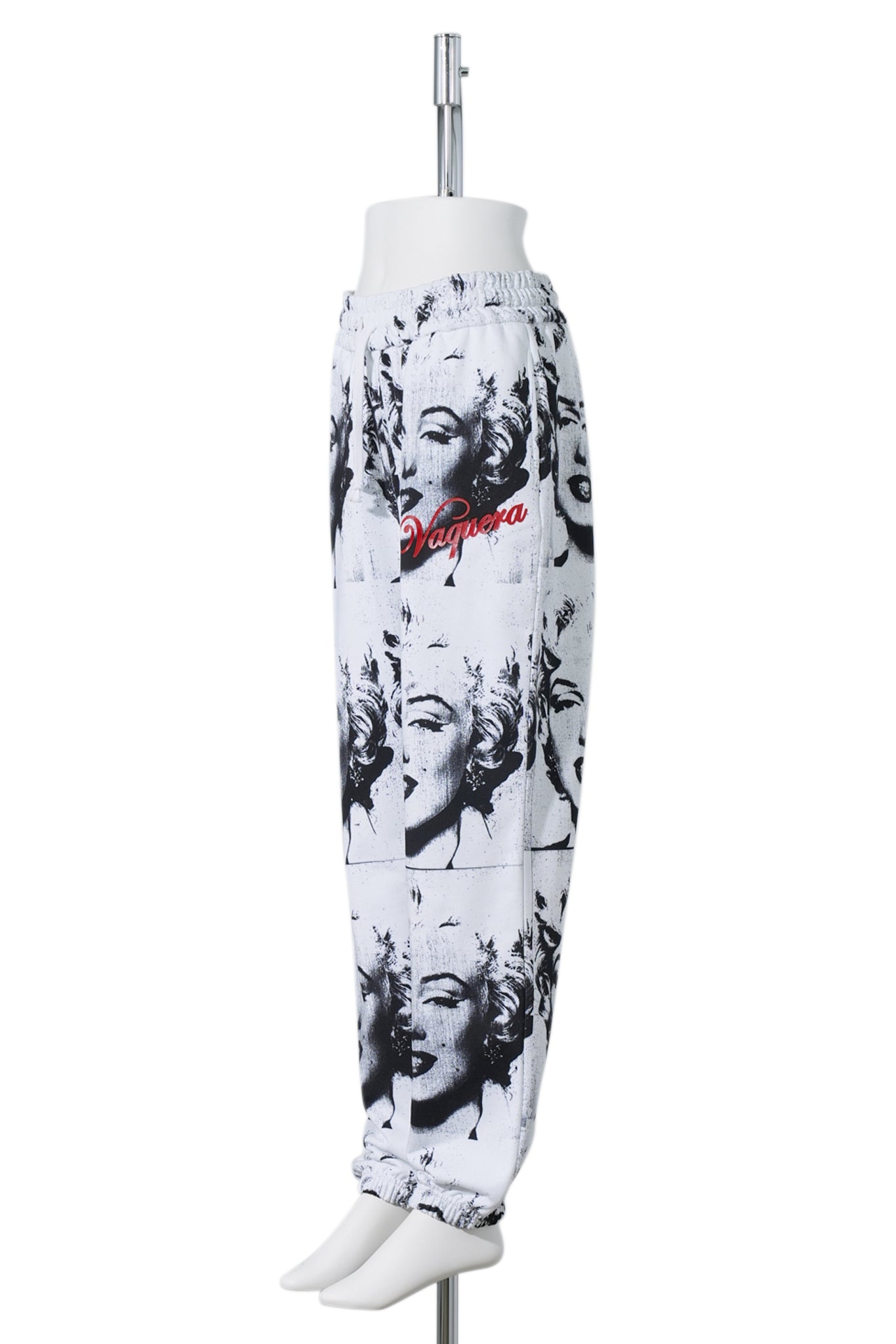 WOMEN MARILYN SWEATPANTS KNIT / WHITE PRINT