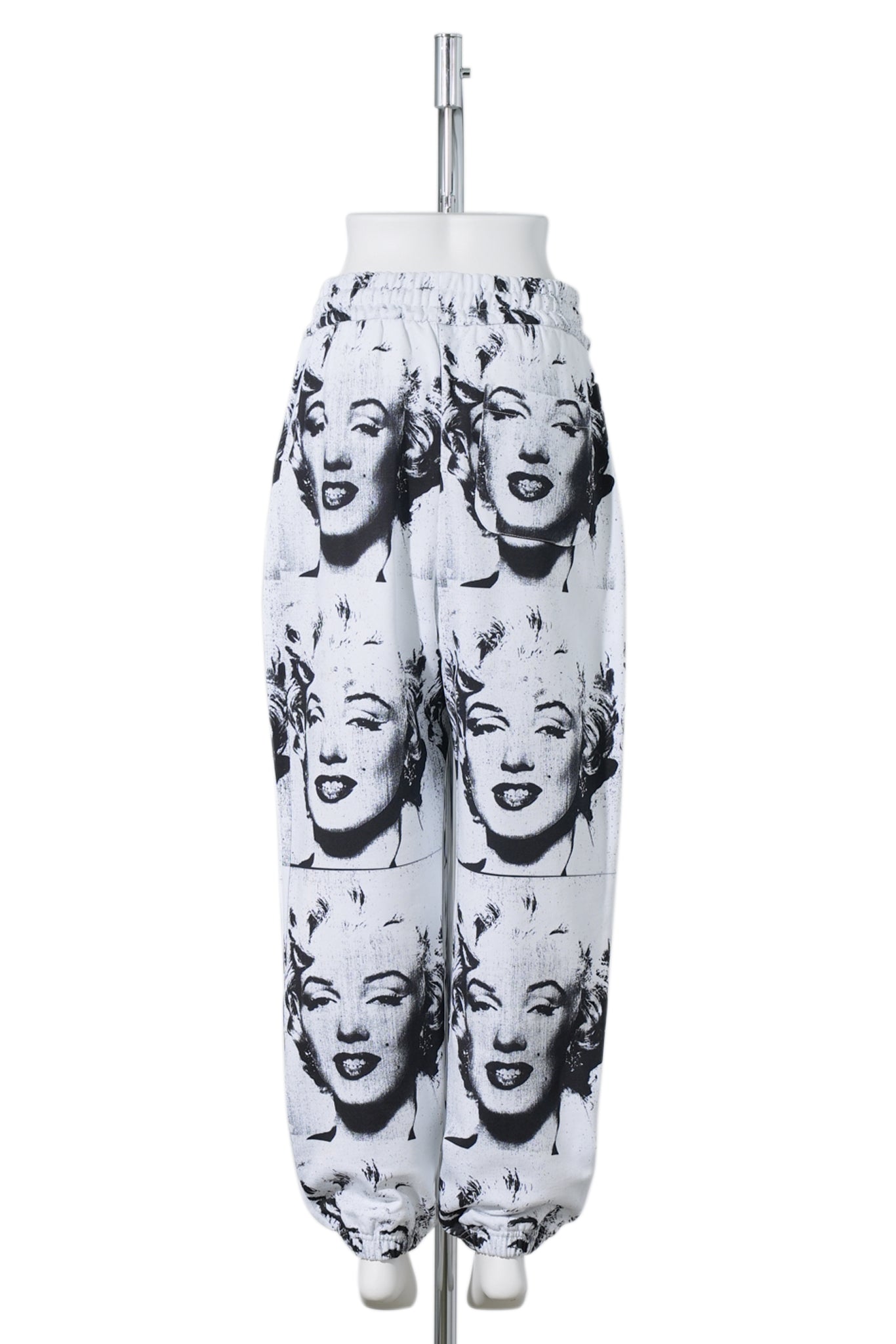 WOMEN MARILYN SWEATPANTS KNIT / WHITE PRINT
