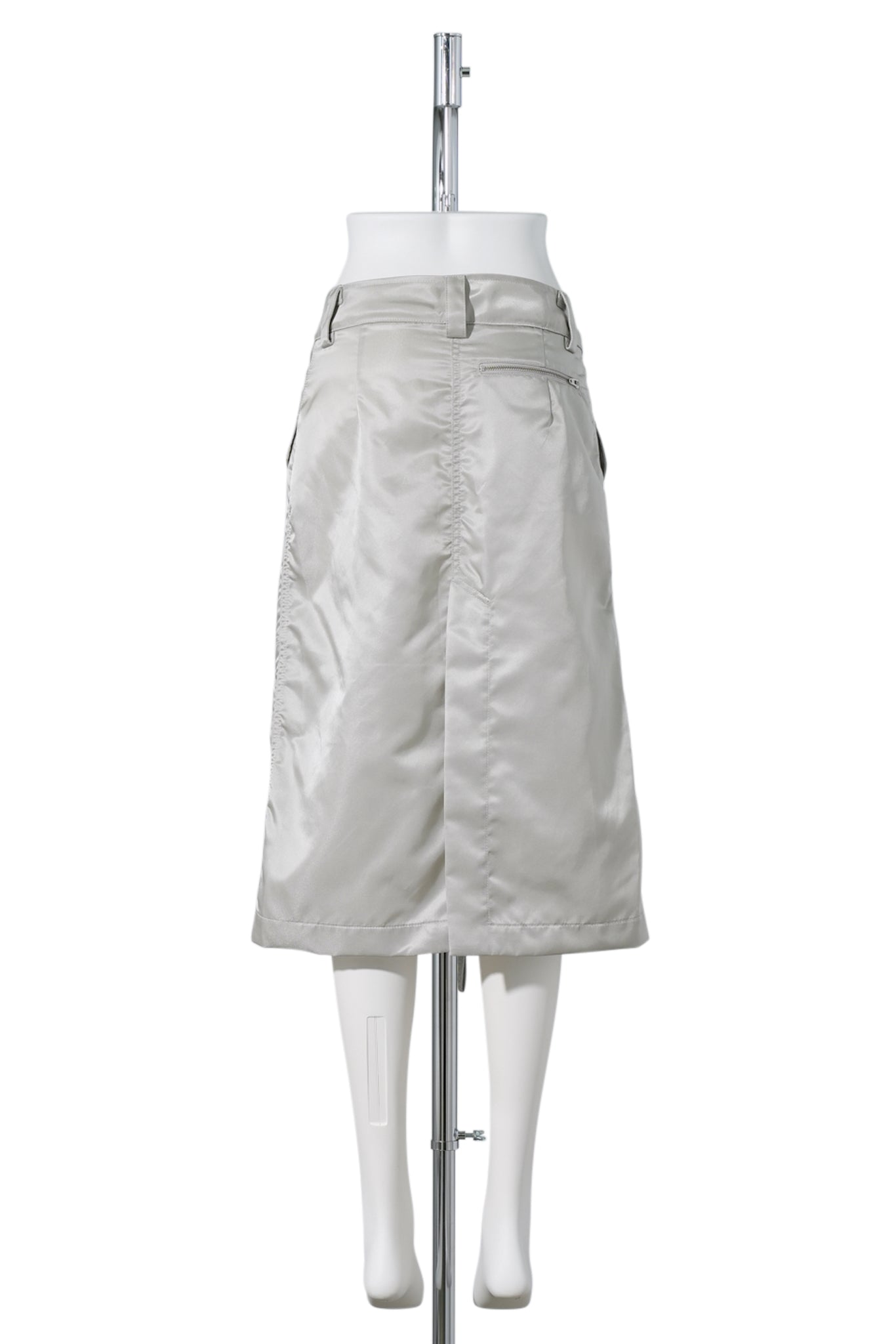 WOMEN AVIATOR CARGO SKIRT WOVEN / LIGHT GREY