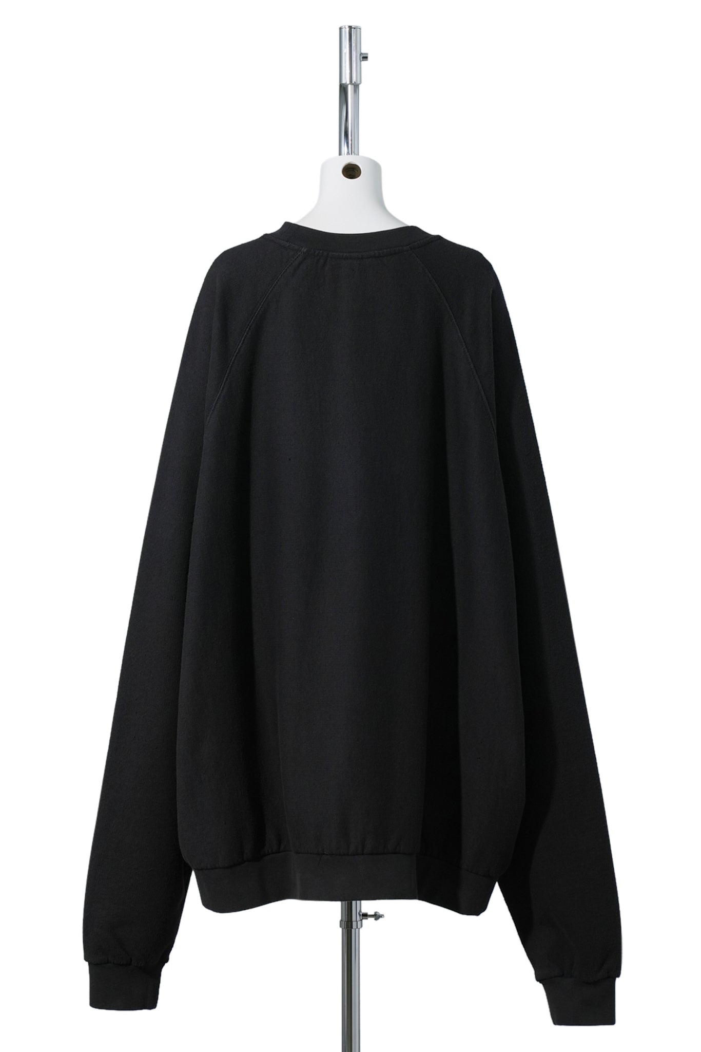 WOMEN OVERSIZED SWEAT SHIRT KNIT / FADED BLACK