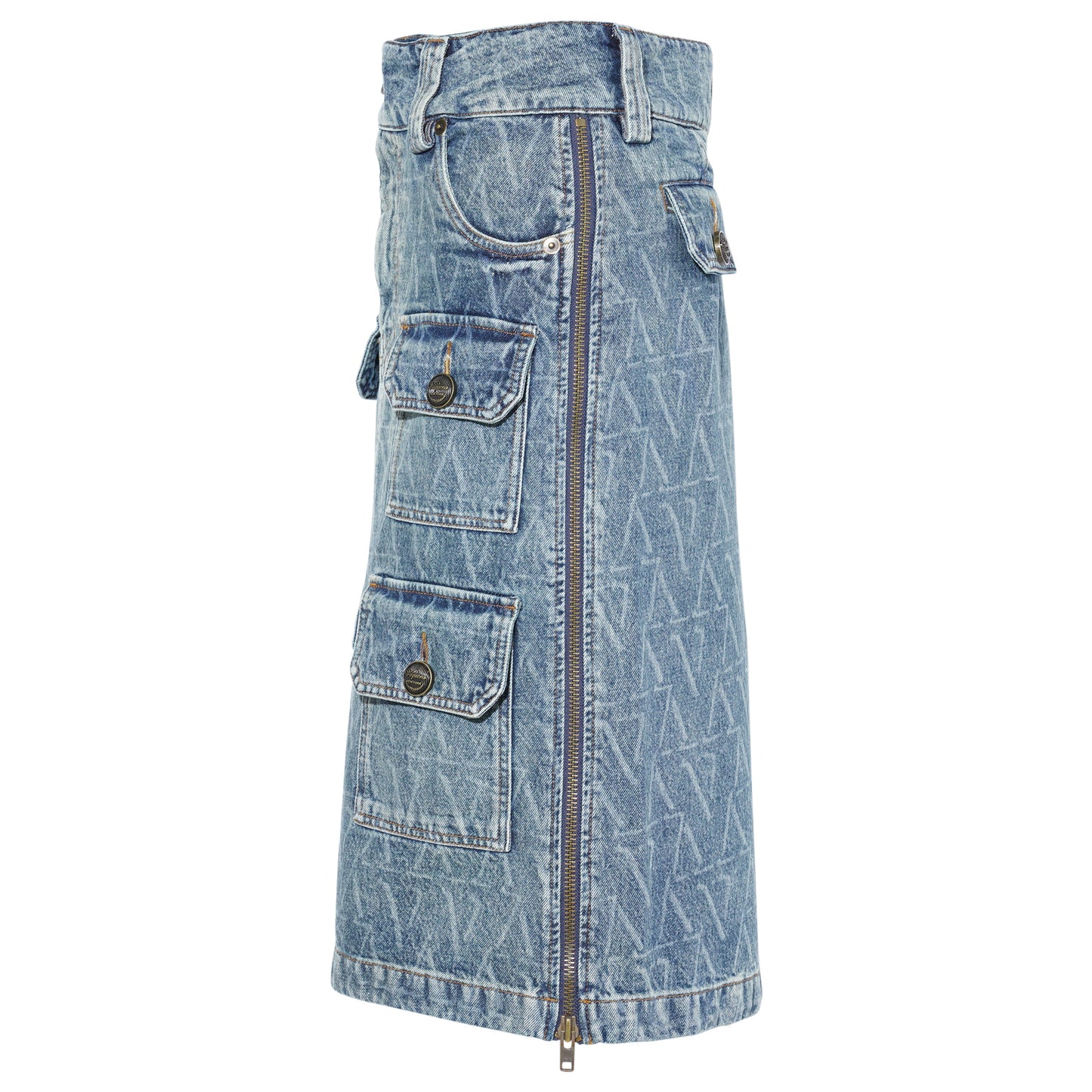 WOMEN DENIM SKIRT WOVEN / BLUE