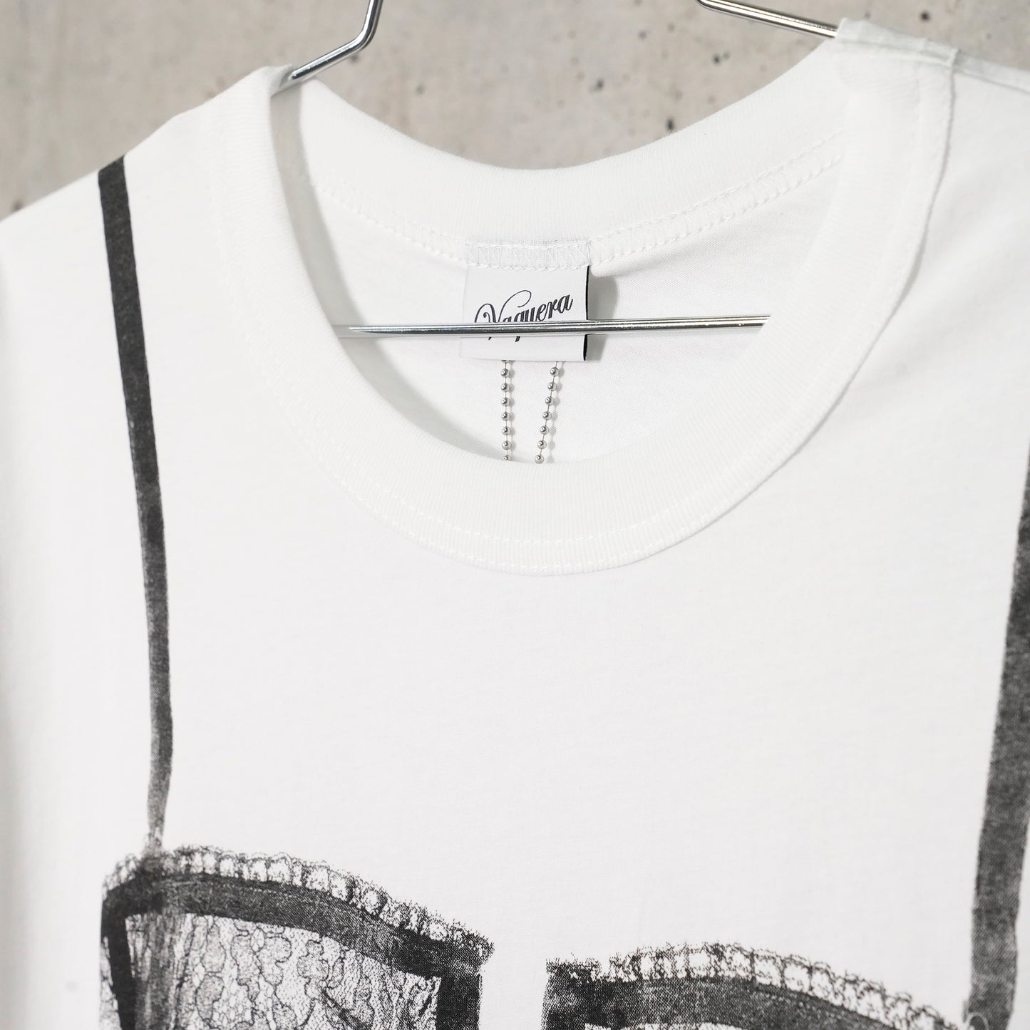 WOMEN TROMPE L'OEIL TALL TEE KNIT / BLANC DE BLANC