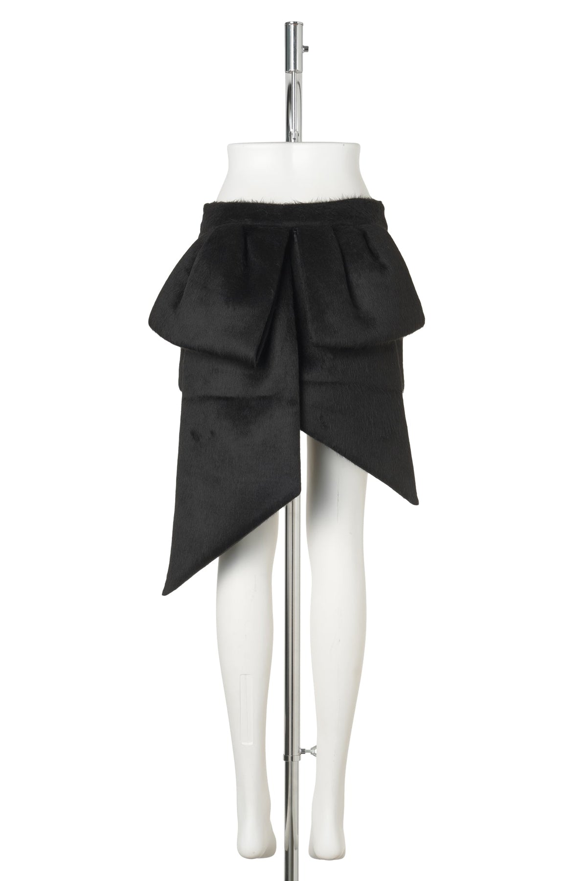 WOMEN NEOPRENE BOW SKIRT / BLACK