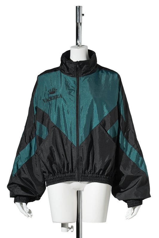 WOMEN WINDBREAKER WOVEN / BLACK GREEN