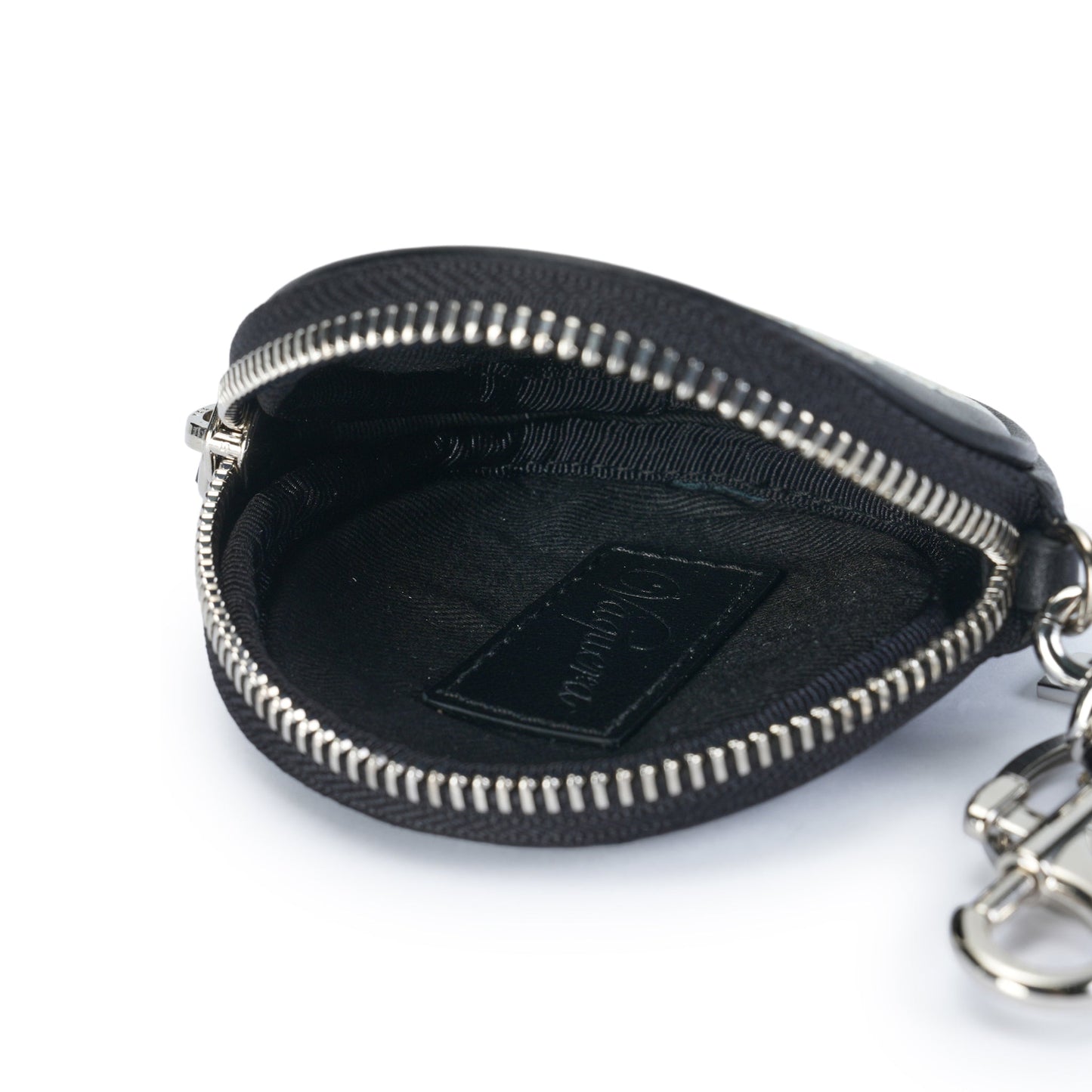 WOMEN TROMPE L'OEIL COIN PURSE LEATHER / BLACK