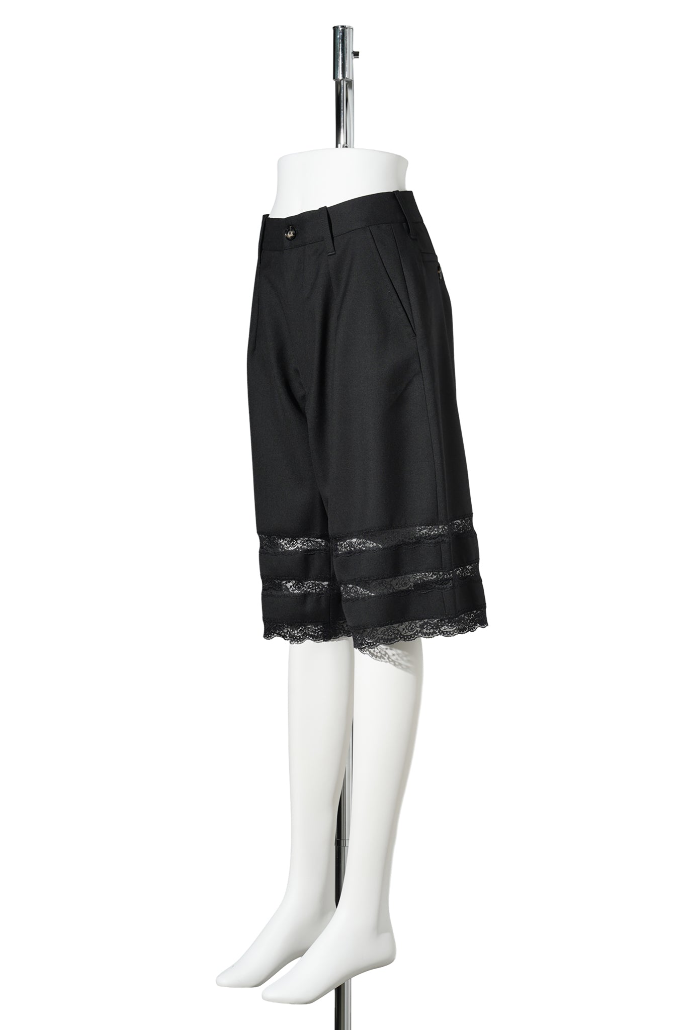 WOMEN LACE TRADE SHORTS WOVEN / BLACK