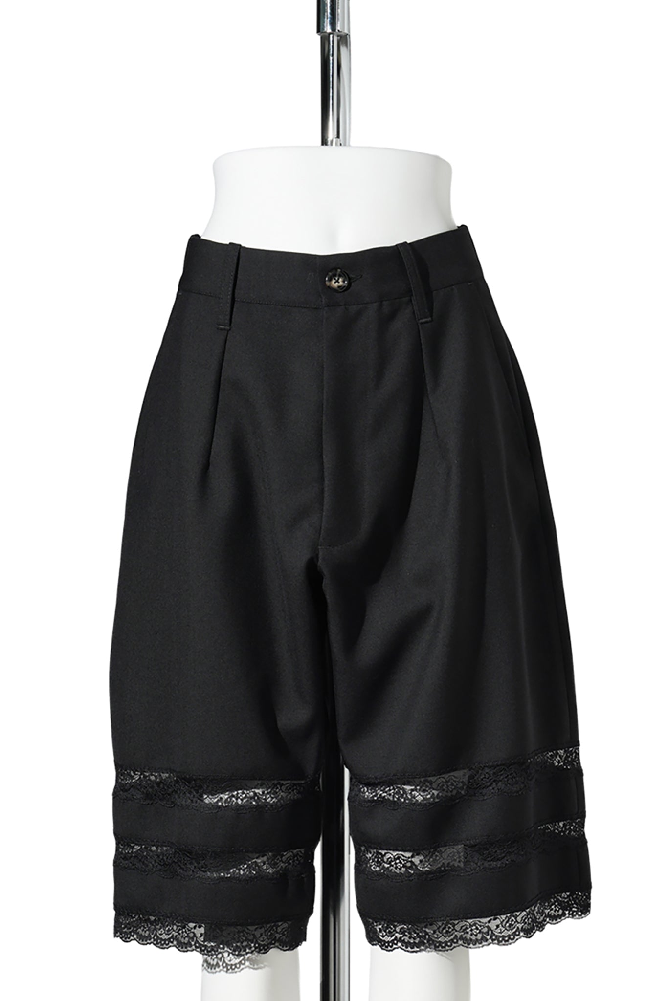 WOMEN LACE TRADE SHORTS WOVEN / BLACK