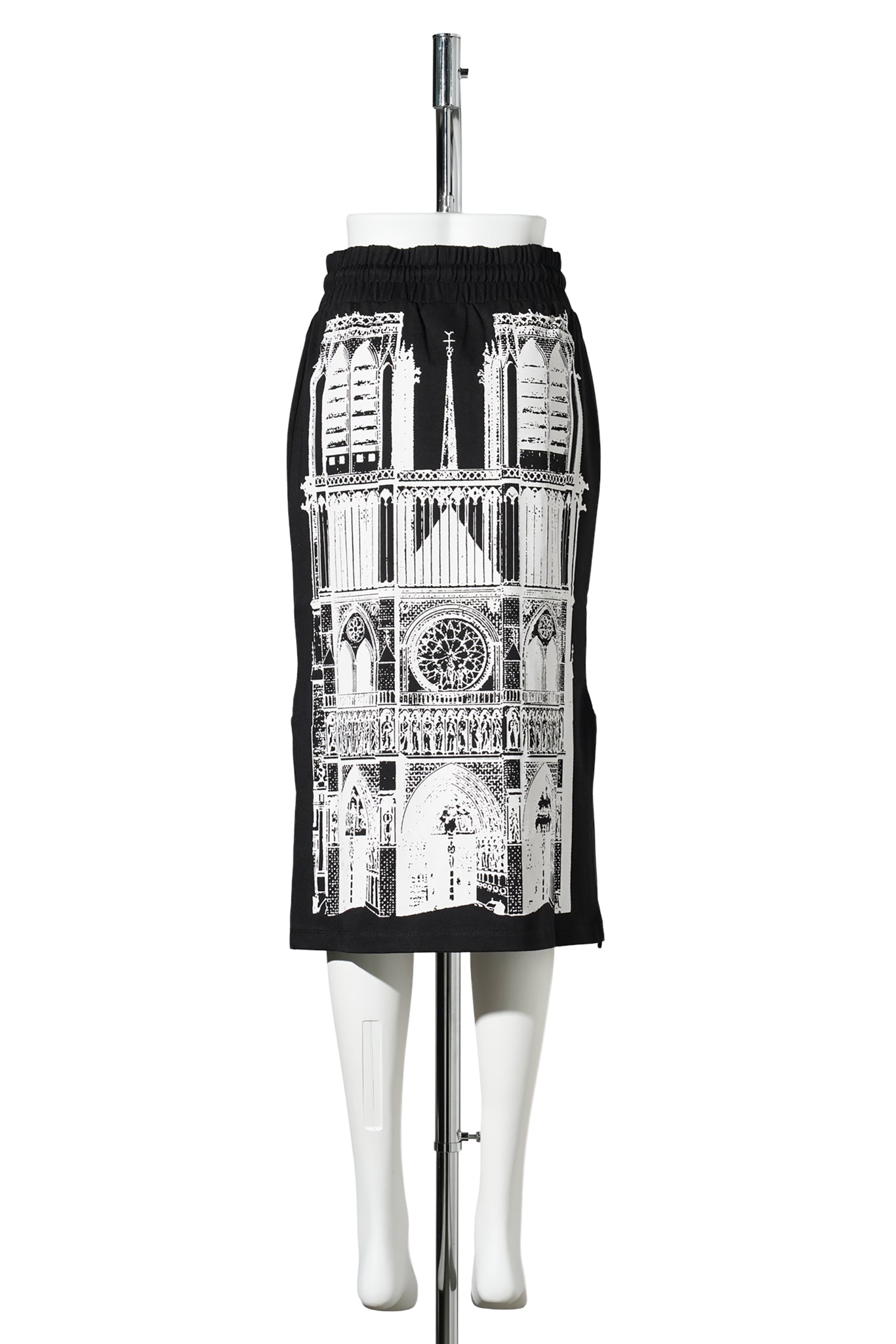 WOMEN SWEATSHIRT SKIRT KNIT / BLACK