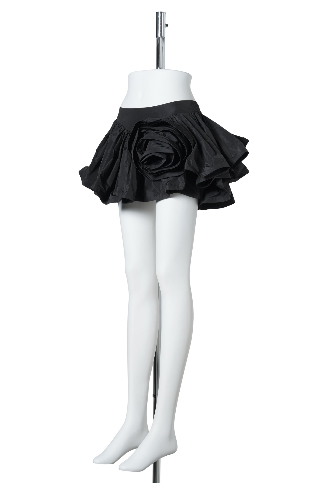 WOMEN BUSTLE SKIRT / BLACK