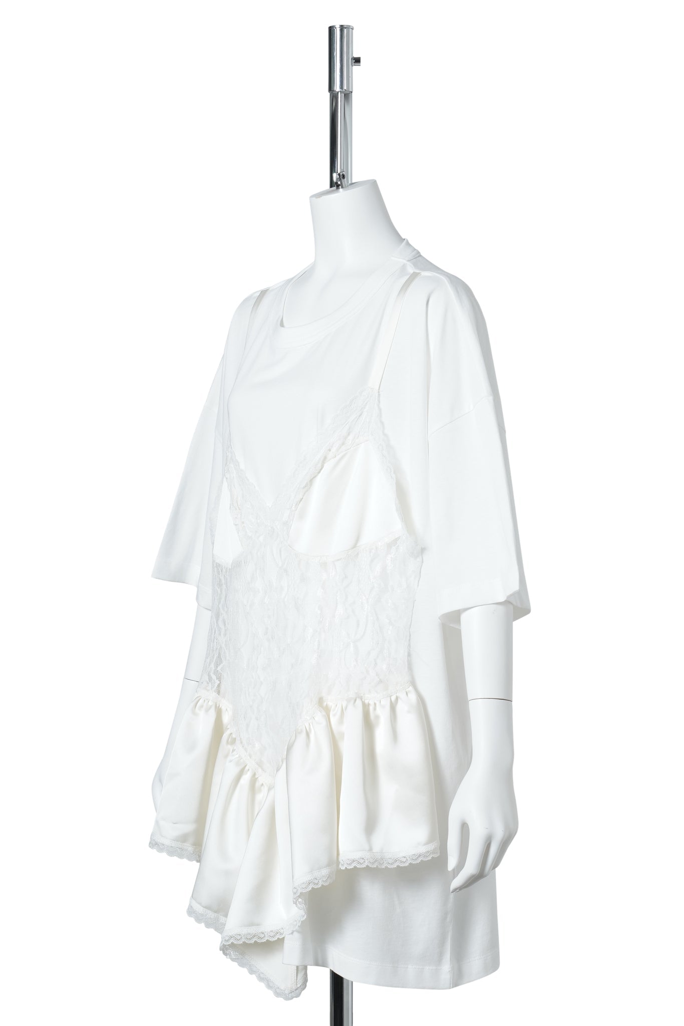 WOMEN TEDDY T SHIRT KNIT / WHITE