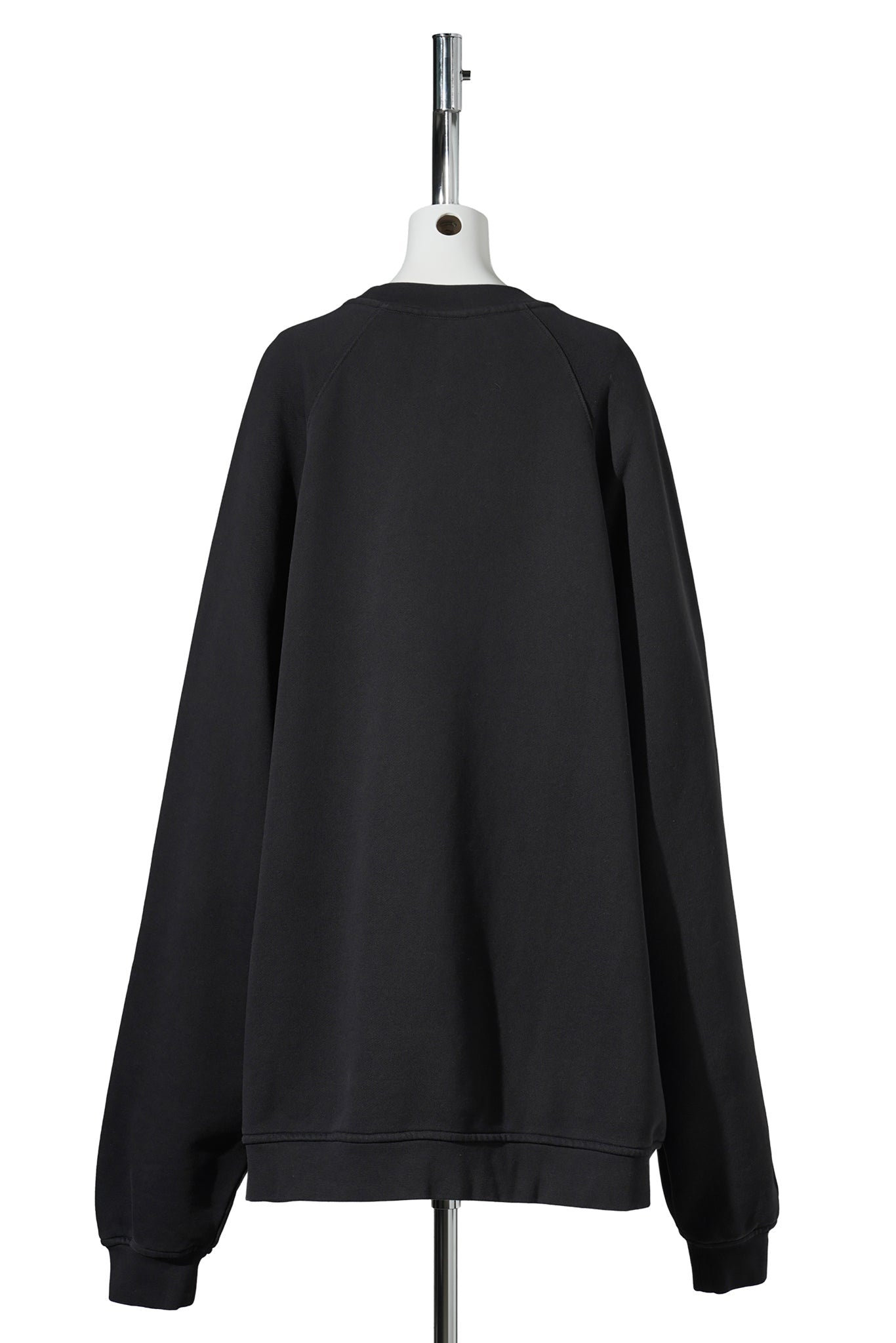 WOMEN OVERSIZED SWEATSHIRT KNIT / BLACK