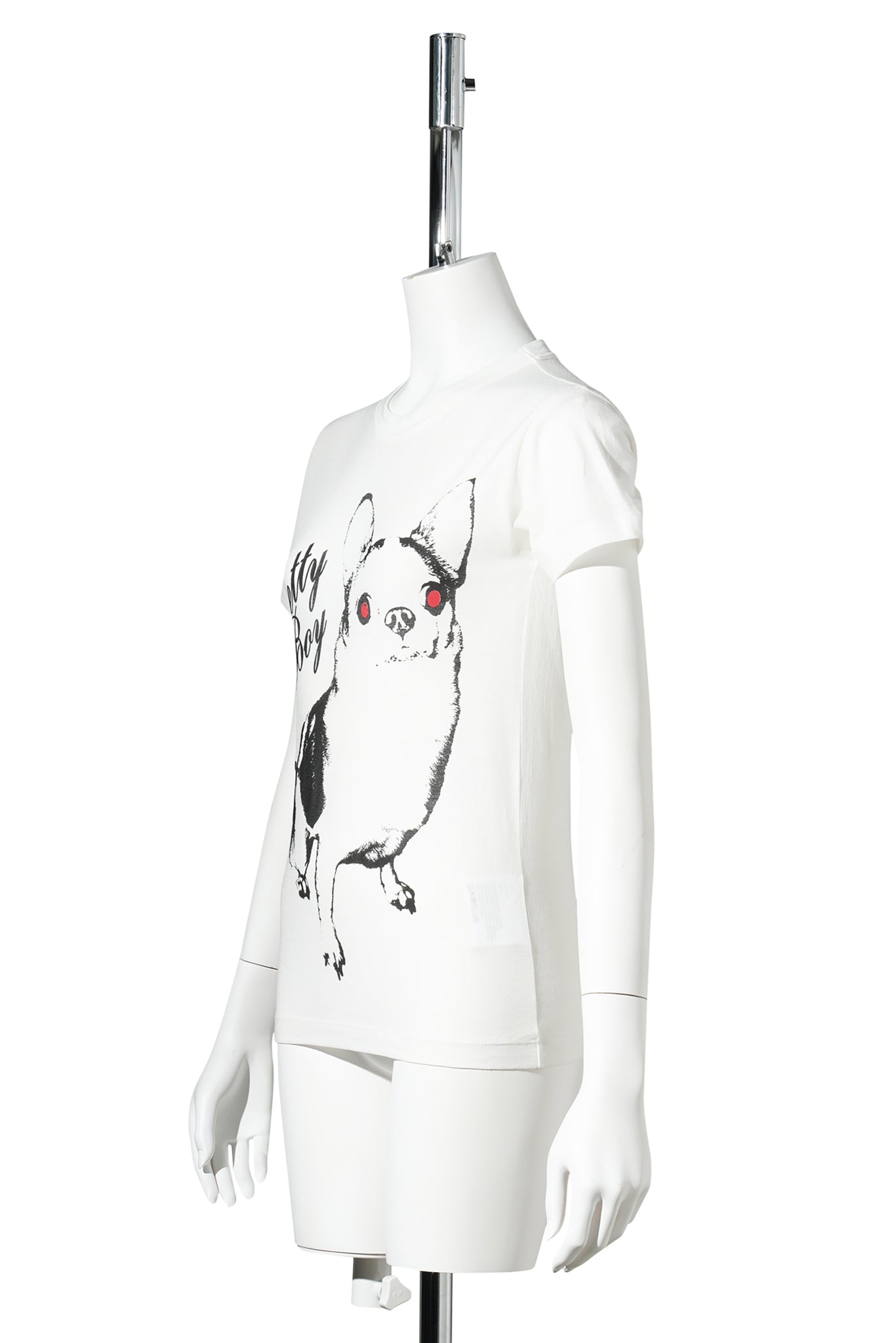 WOMEN PRETTY BOY BASIC T SHIRT KNIT / WHITE