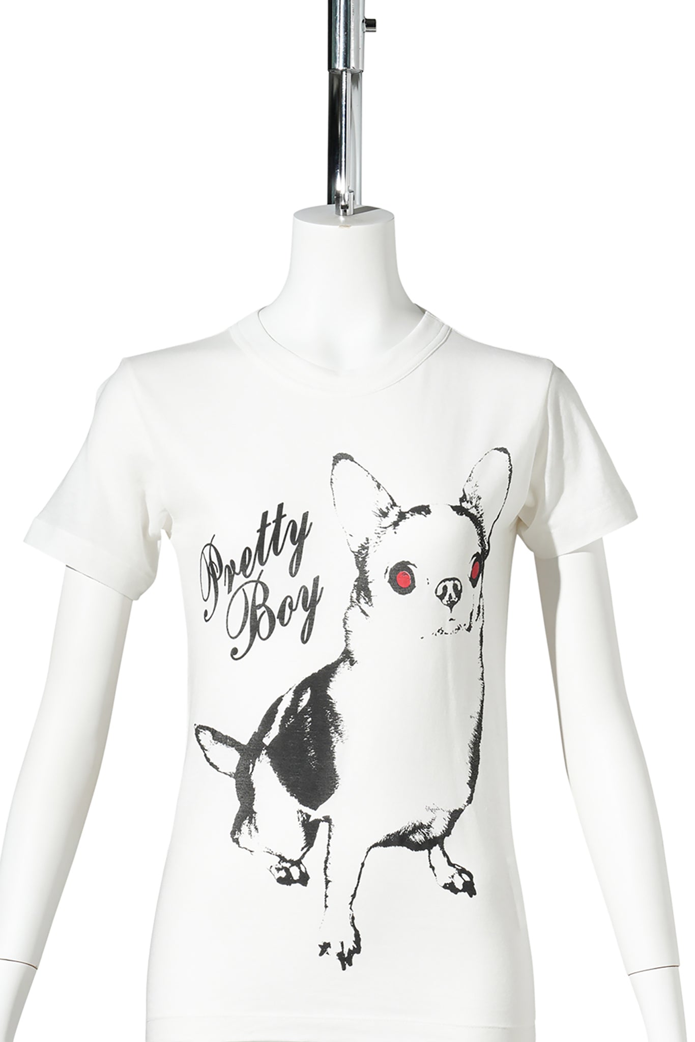 WOMEN PRETTY BOY BASIC T SHIRT KNIT / WHITE