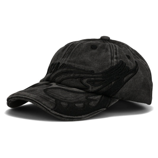 BLACKOUT FLAME LOGO CAP / BLACKOUT