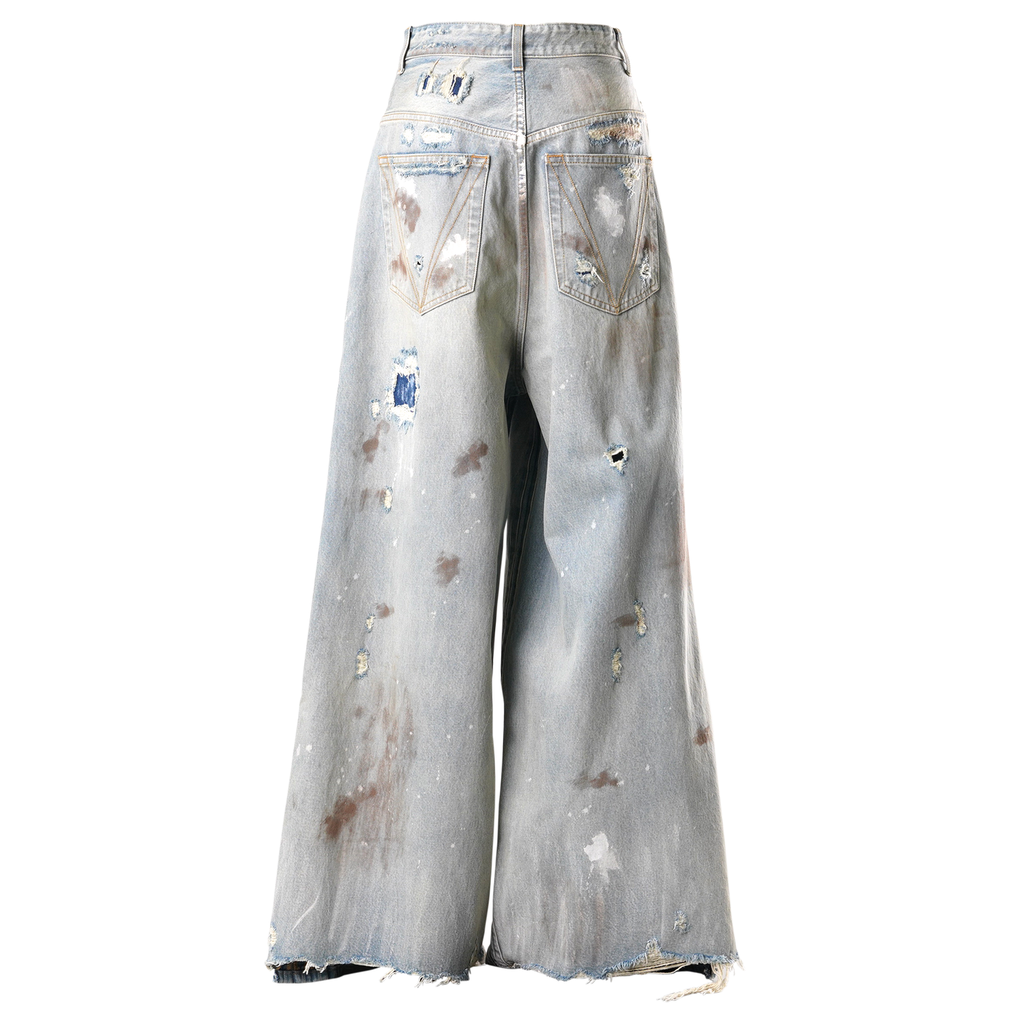 TRASHED BIG SHAPE JEANS / DISTRESSED