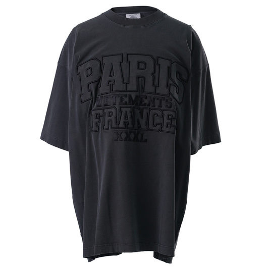 PARIS XXXL T-SHIRT / WASHED BLACK