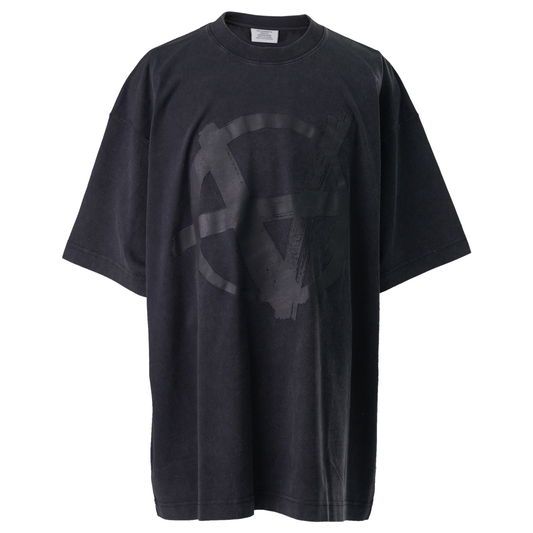 DOUBLE ANARCHY T-SHIRT / WASHED BLACK