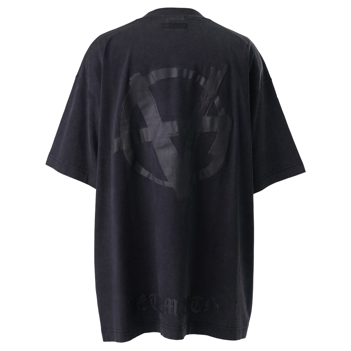 DOUBLE ANARCHY T-SHIRT / WASHED BLACK