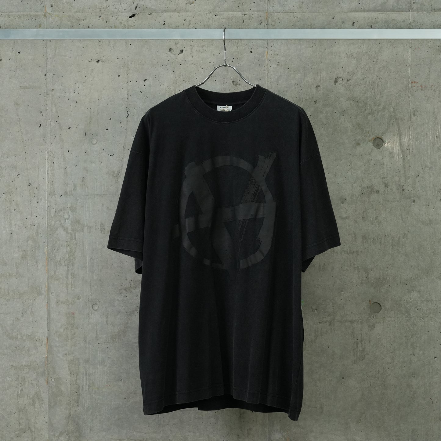 DOUBLE ANARCHY T-SHIRT / WASHED BLACK