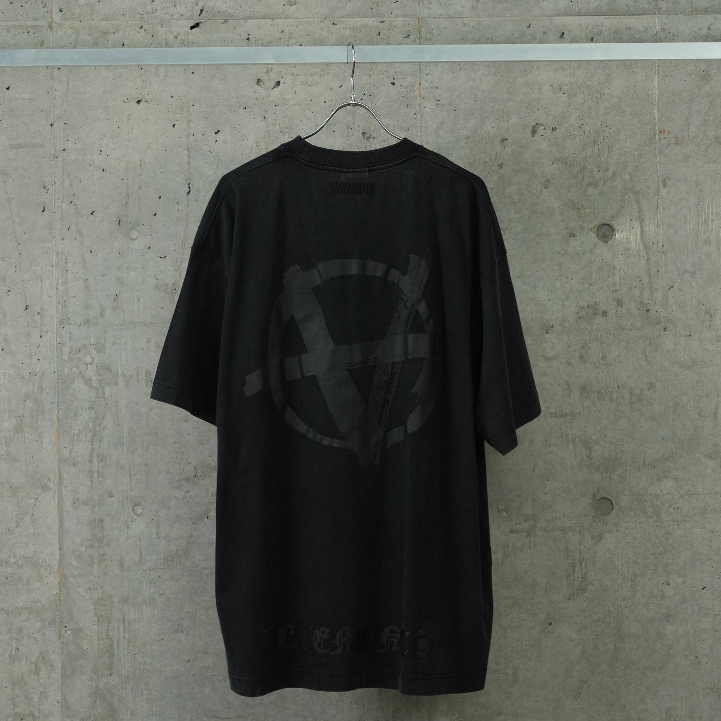 DOUBLE ANARCHY T-SHIRT / WASHED BLACK