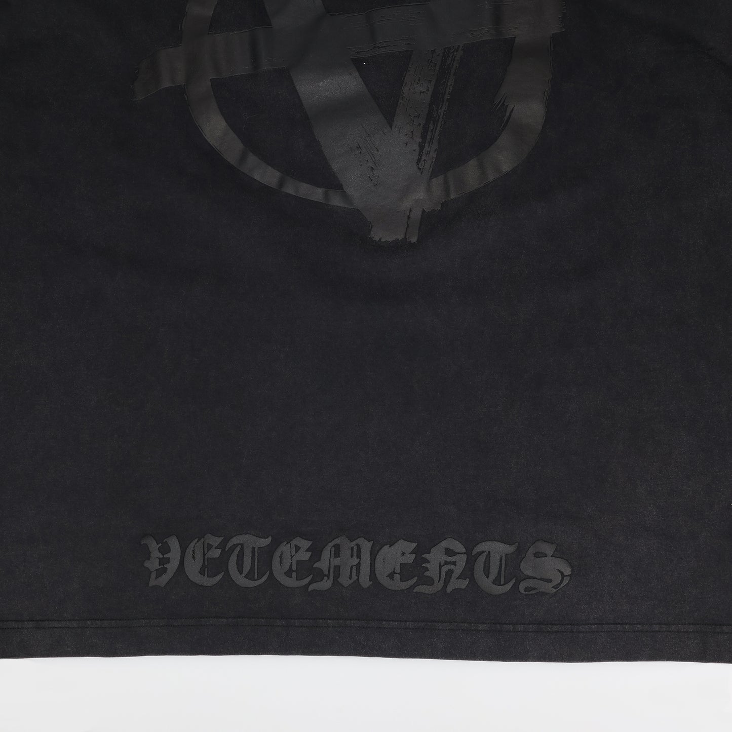 DOUBLE ANARCHY T-SHIRT / WASHED BLACK