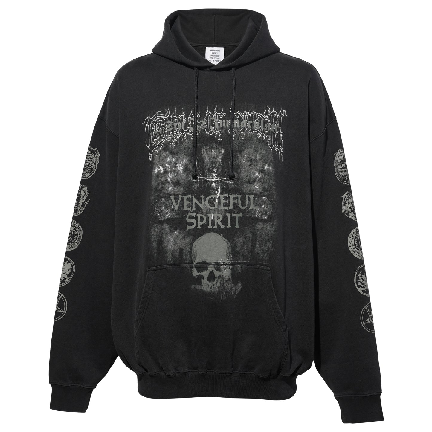 COF VENGEFUL SPIRIT OVERSIZED HOODIE / WASHED BLACK
