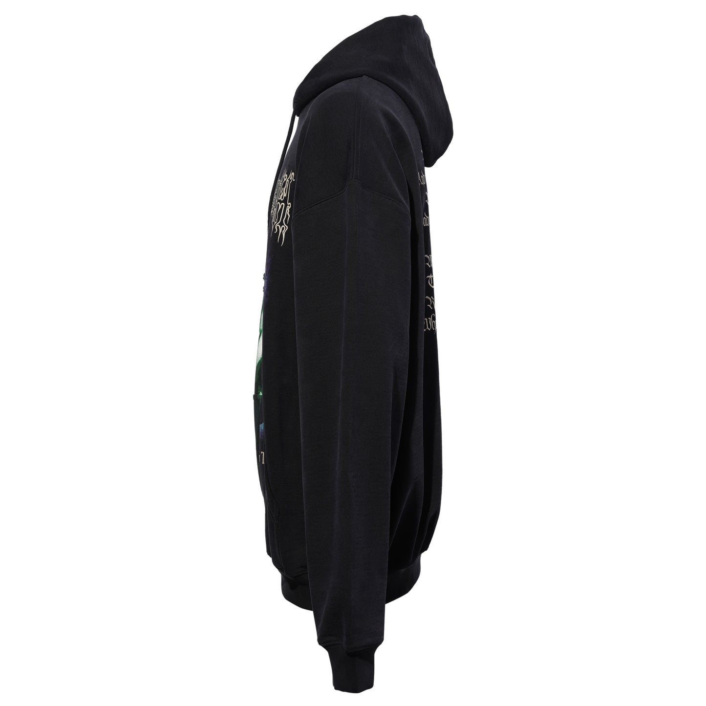 COF CUT-UP OVERSIZED HOODIE / GREEN/BLUE