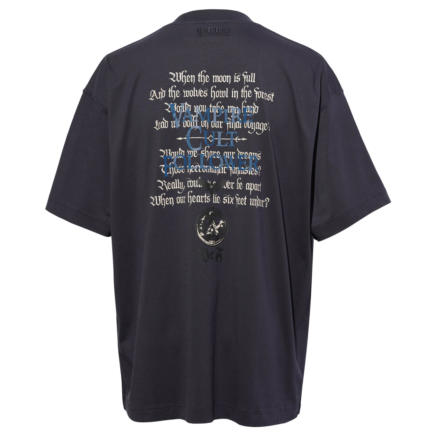 COF VAMPIRE CULT OVERSIZED T-SHIRT / NAVY