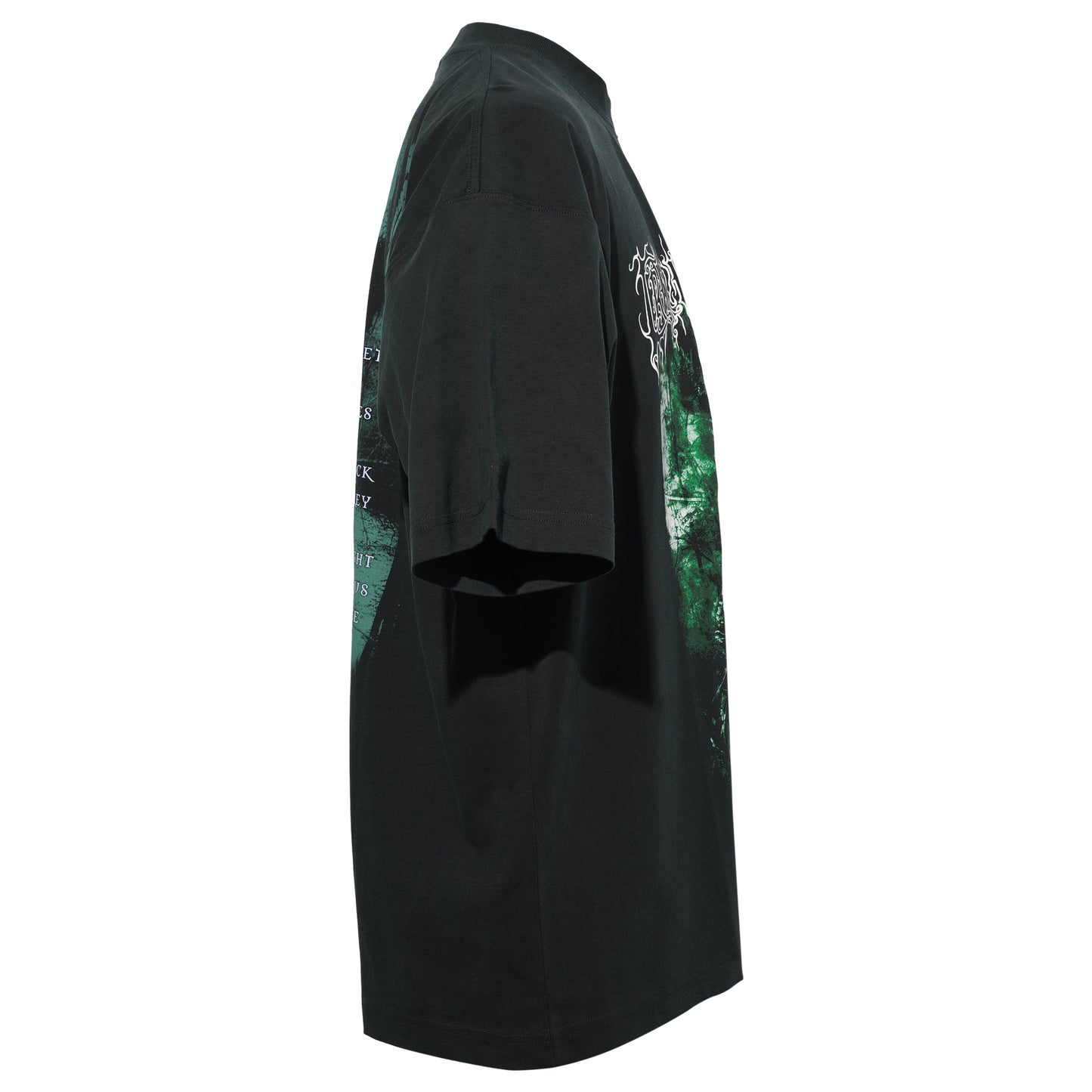 COF CUT-UP OVERSIZED T-SHIRT / GREEN/BLUE