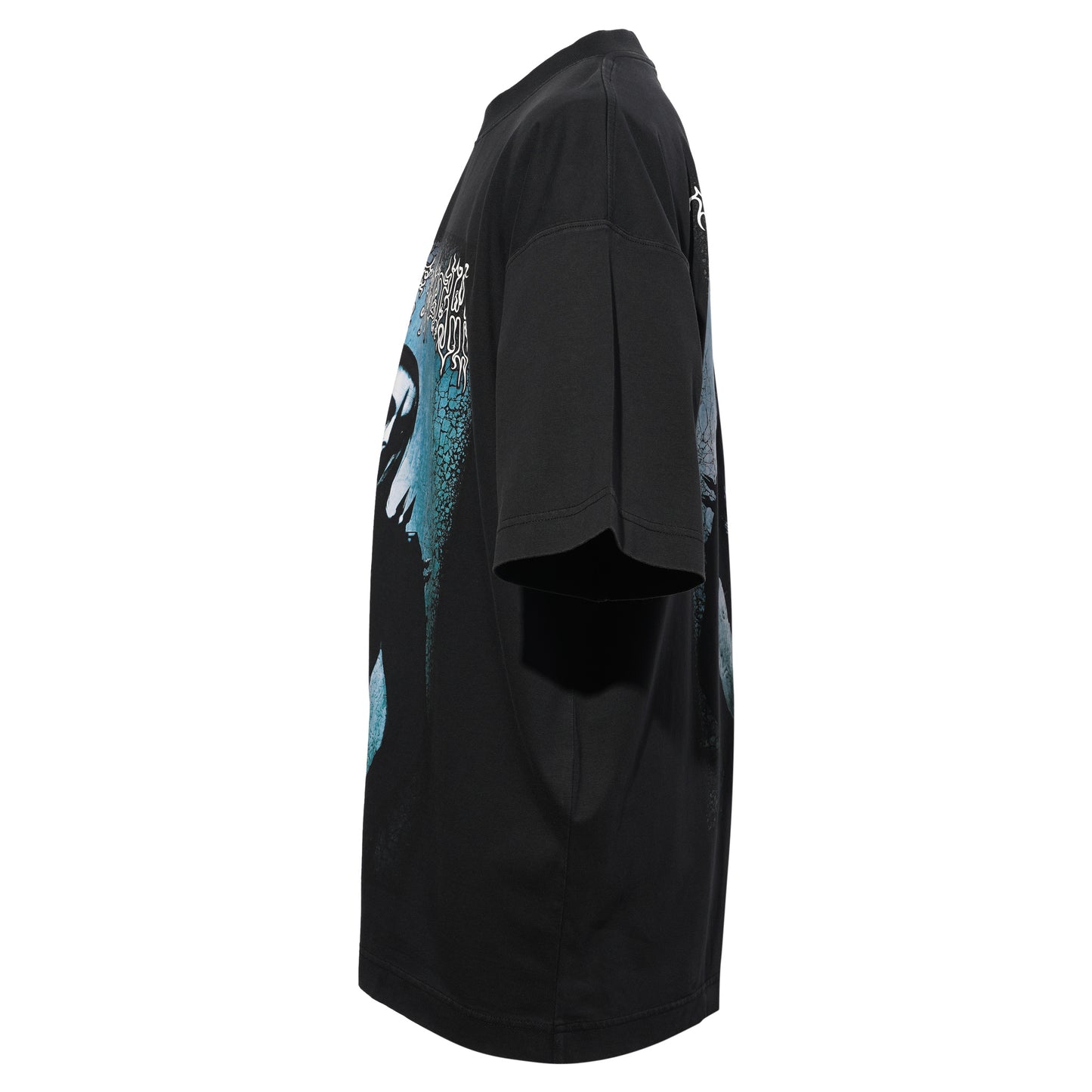 COF CUT-UP OVERSIZED T-SHIRT / BLACK/BLACK