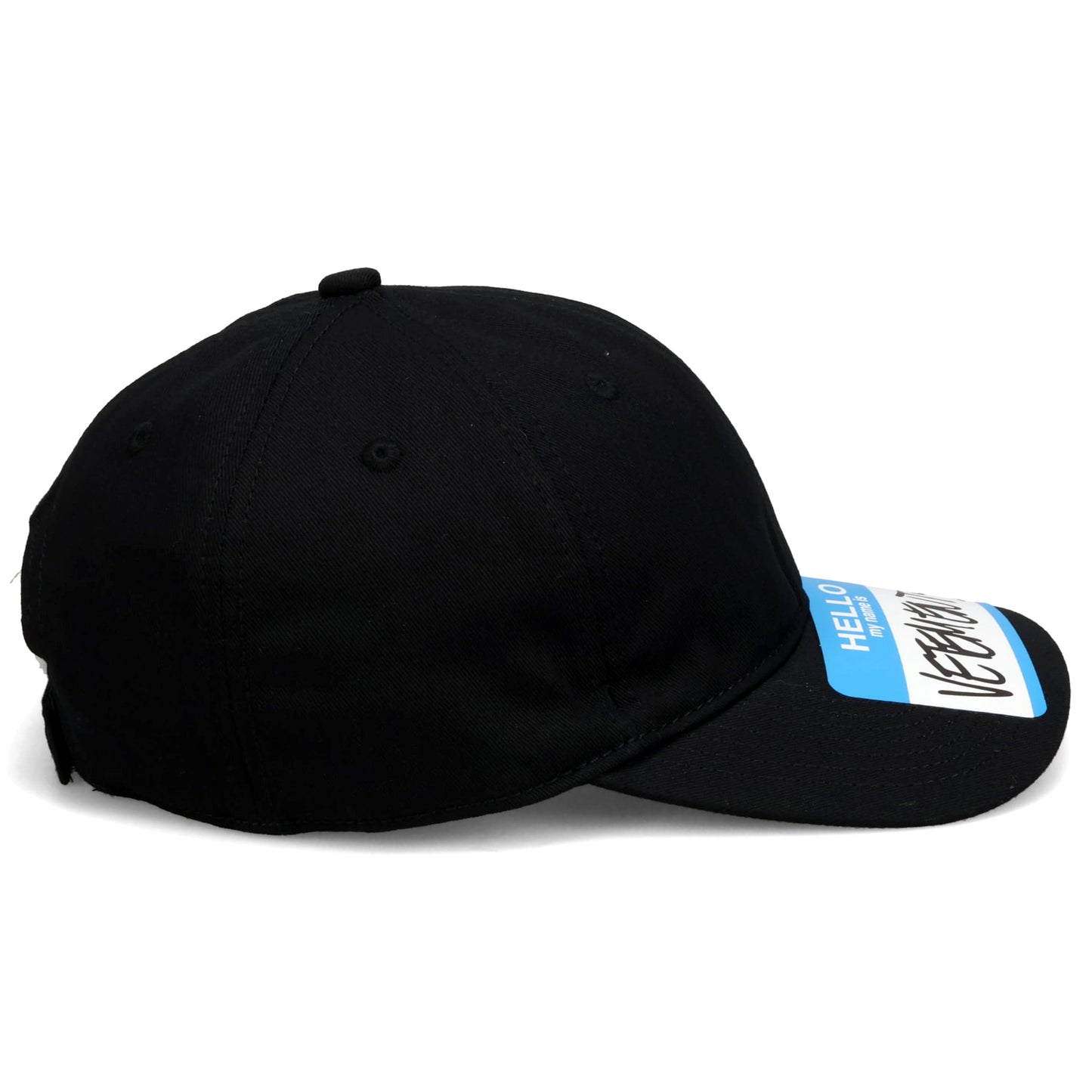 MY NAME STICKER CAP / BLACK