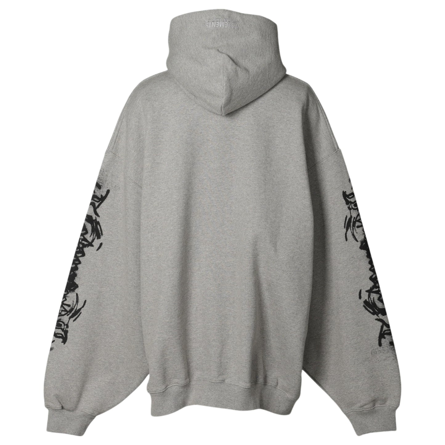 GOTH OVERSIZED HOODIE / GREY MELANGE