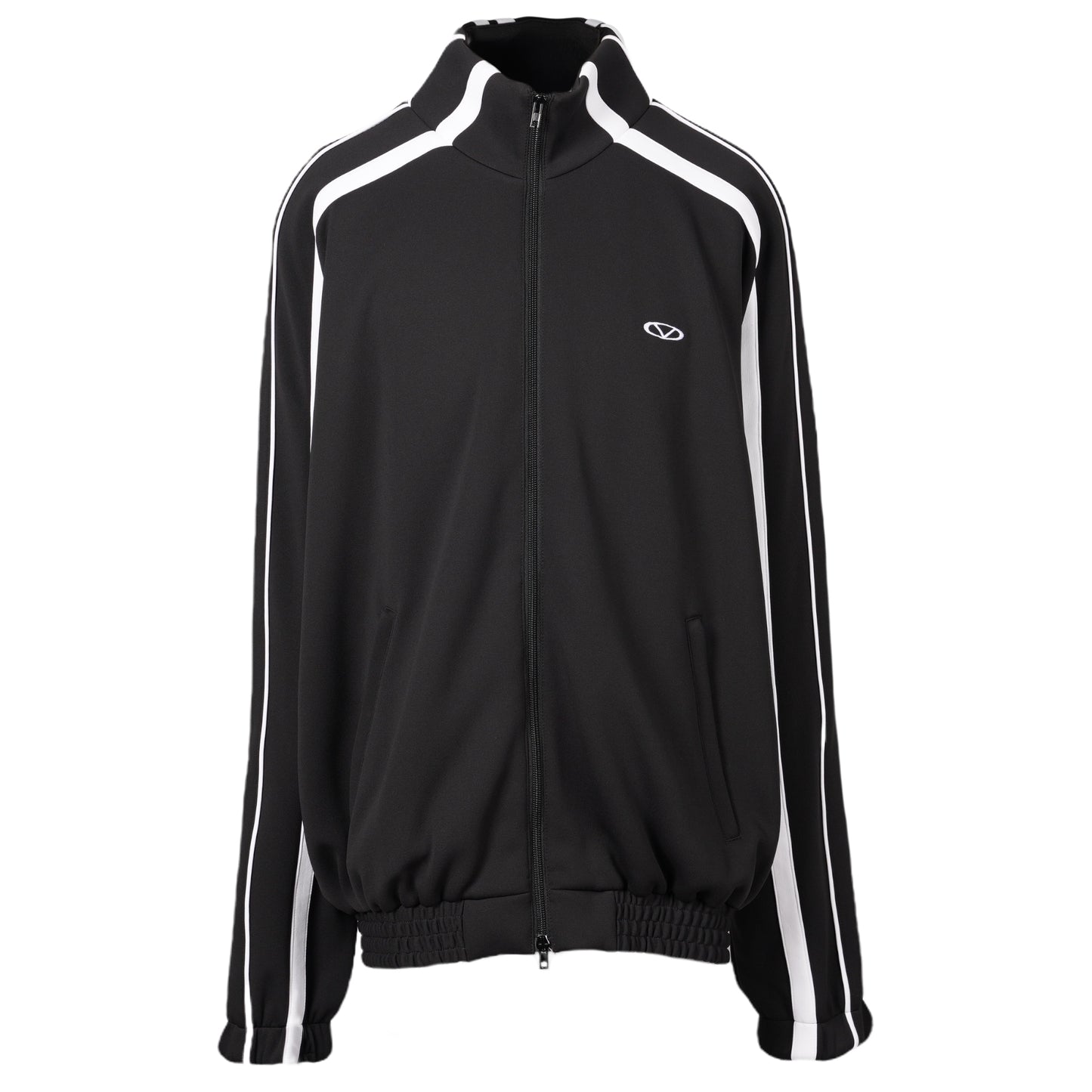 OVAL LOGO GYM JACKET / BLACK