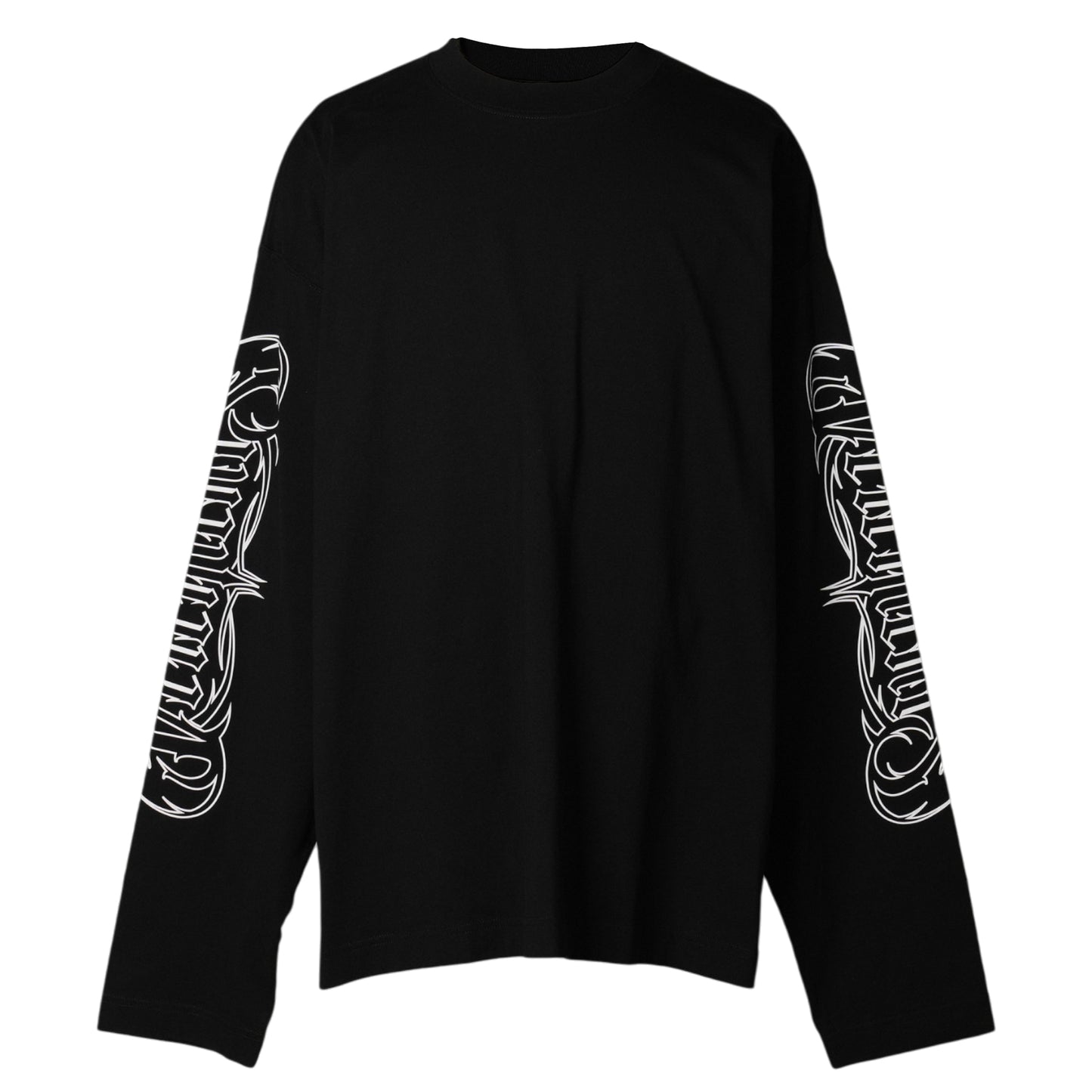 METAL PRINTED LONGSLEEVE / BLACK