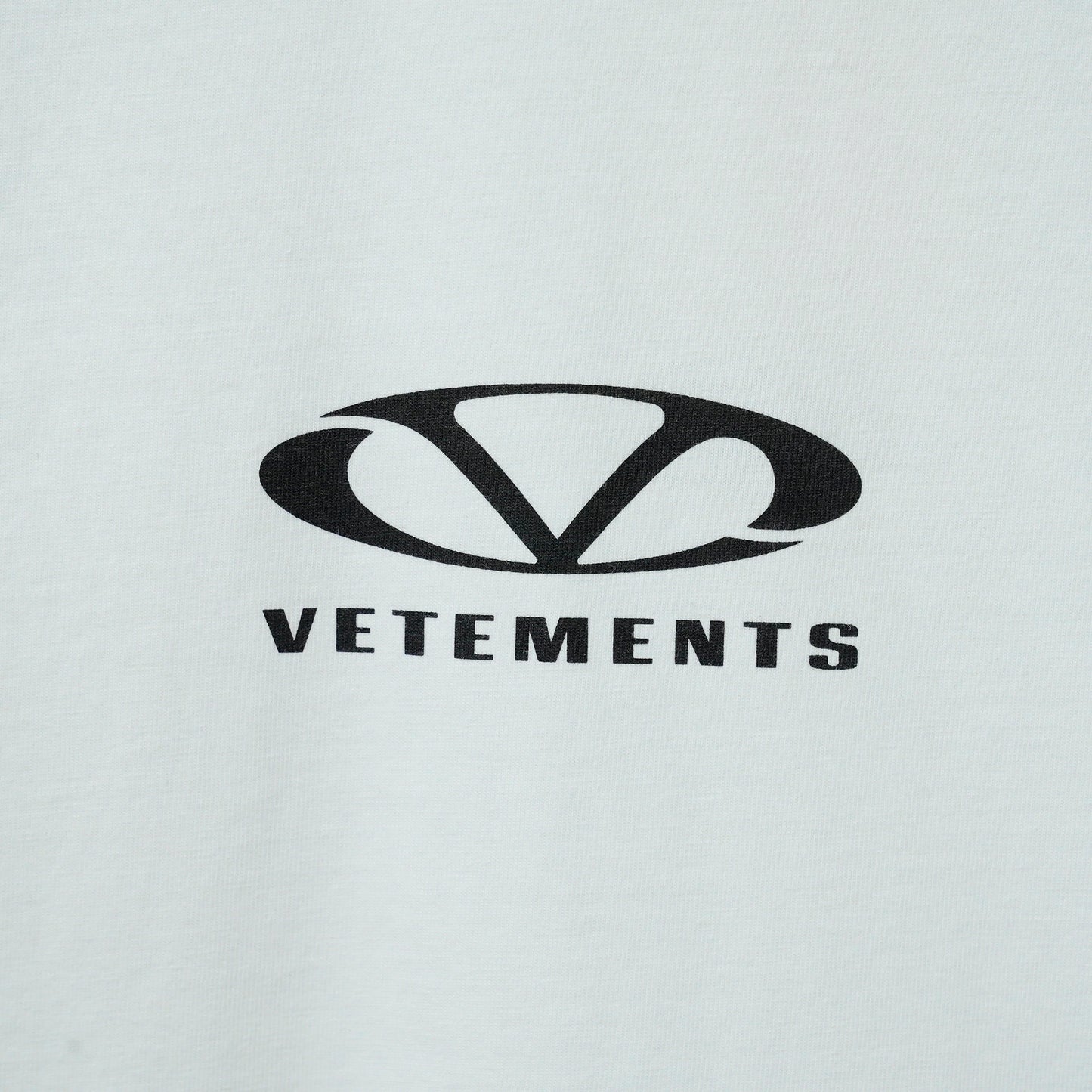 OVAL LOGO OVERSIZED T-SHIRT / WHITE