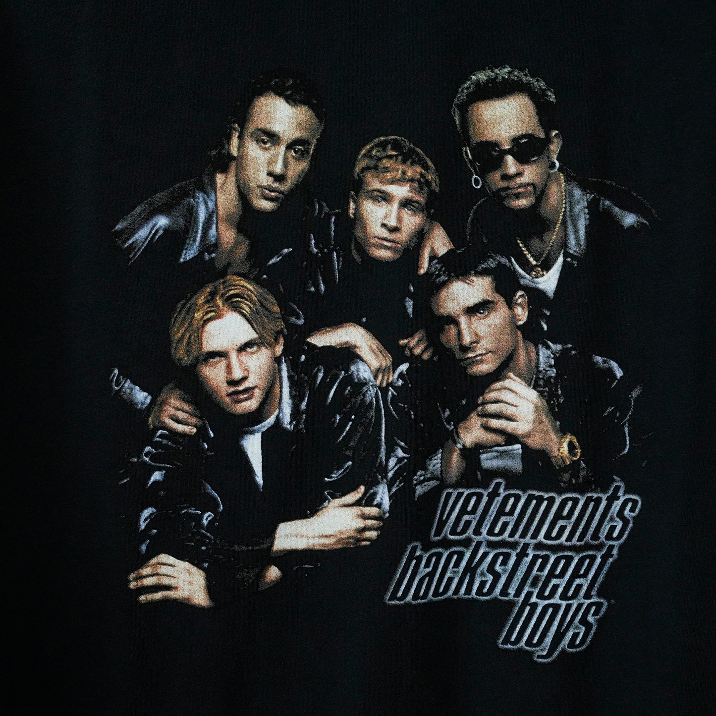 BACKSTREETBOYS OVERSIZED T-SHIRT / BLACK