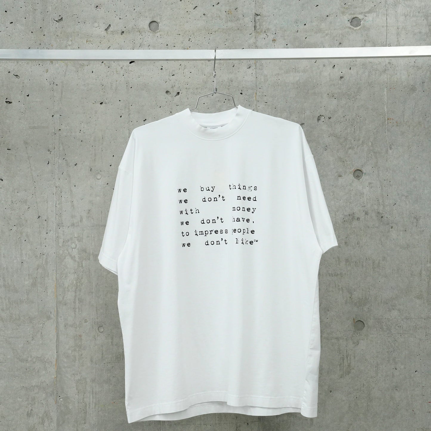 WE BUY THINGS OVERSIZED T-SHIRT / WHITE