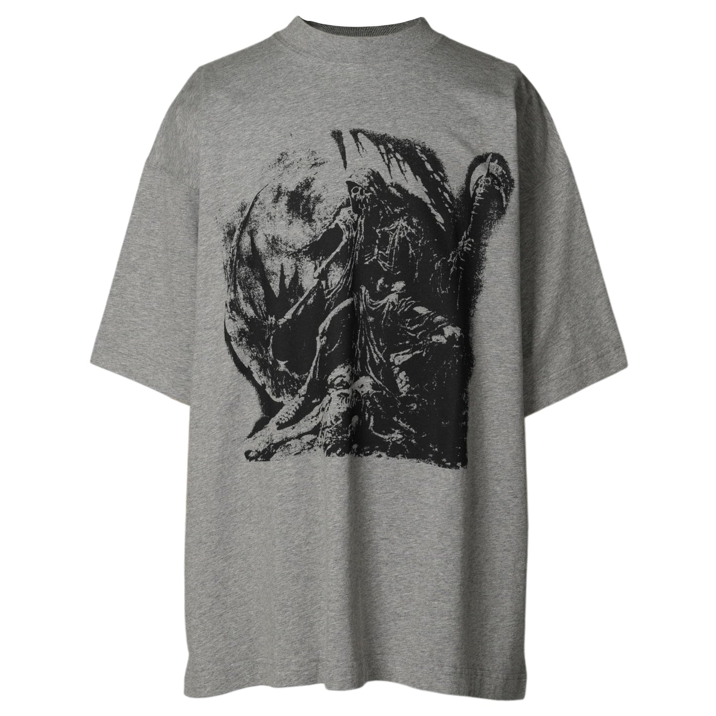 GOTH OVERSIZED T-SHIRT / GREY MELANGE