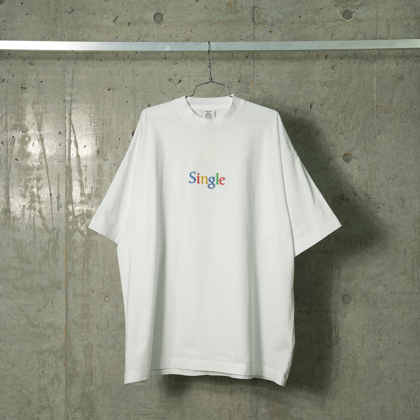 SINGLE OVERSIZED T-SHIRT / WHITE