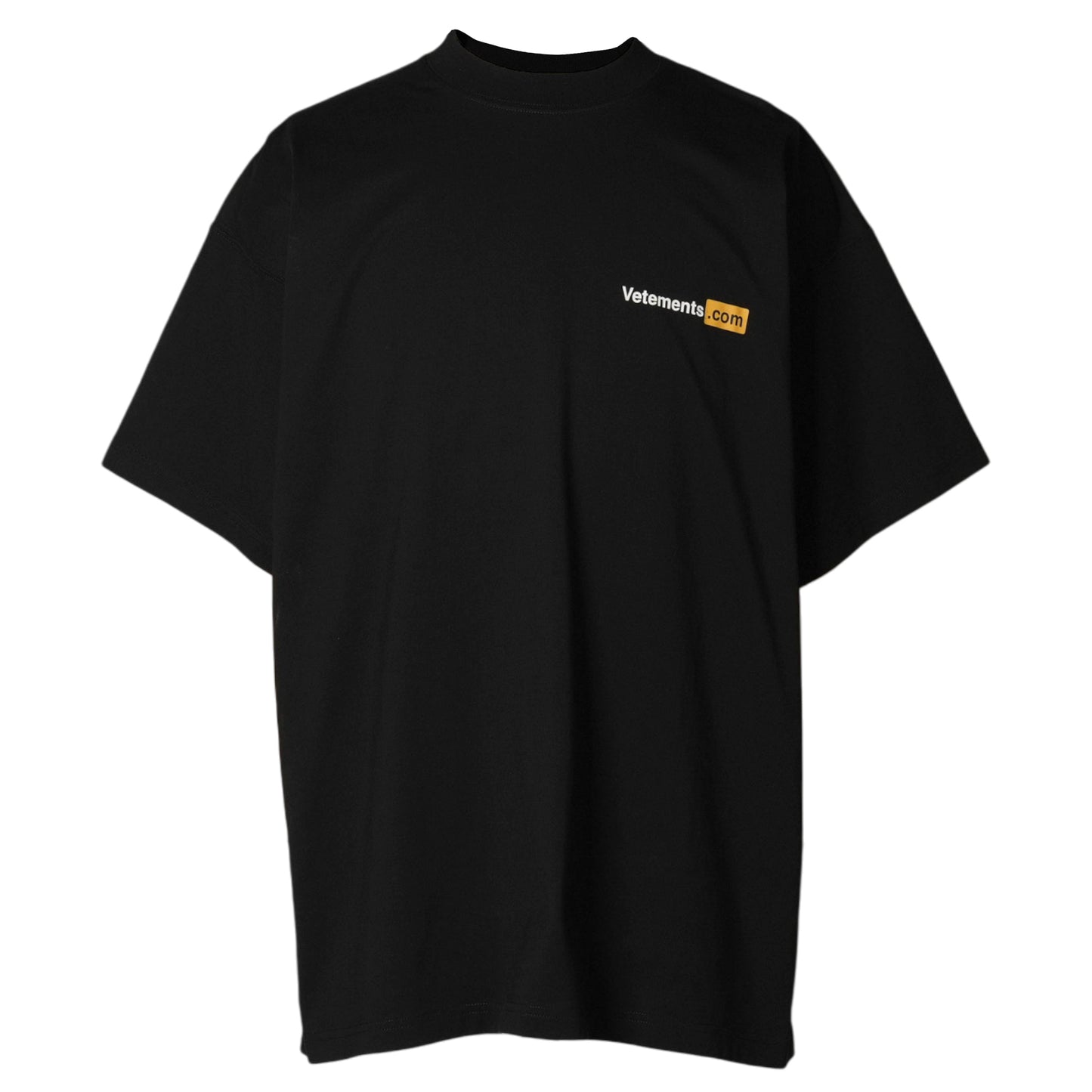 VETEMENTS.COM REGULAR T-SHIRT / BLACK