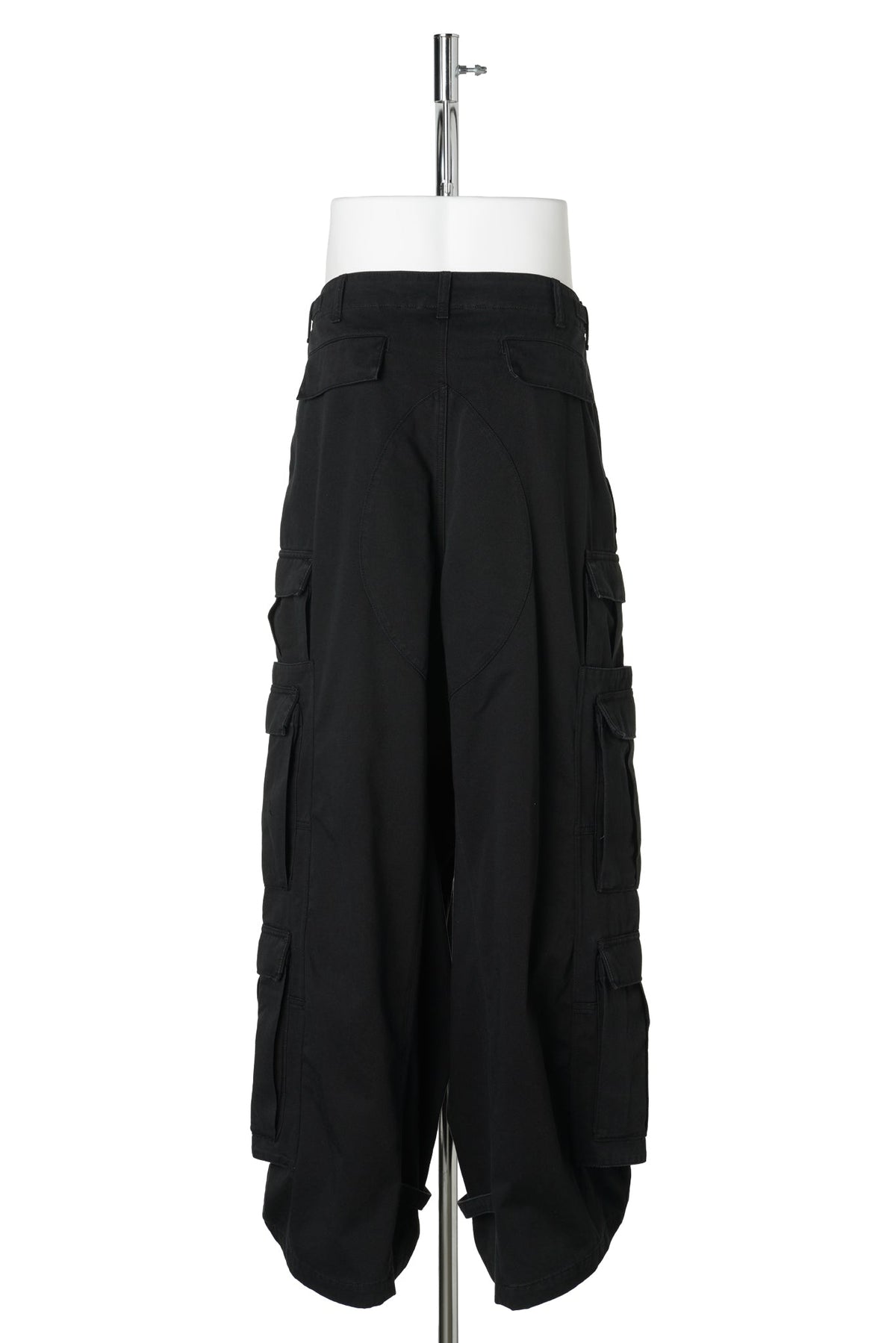 MERGED CARGO PANTS / BLACK