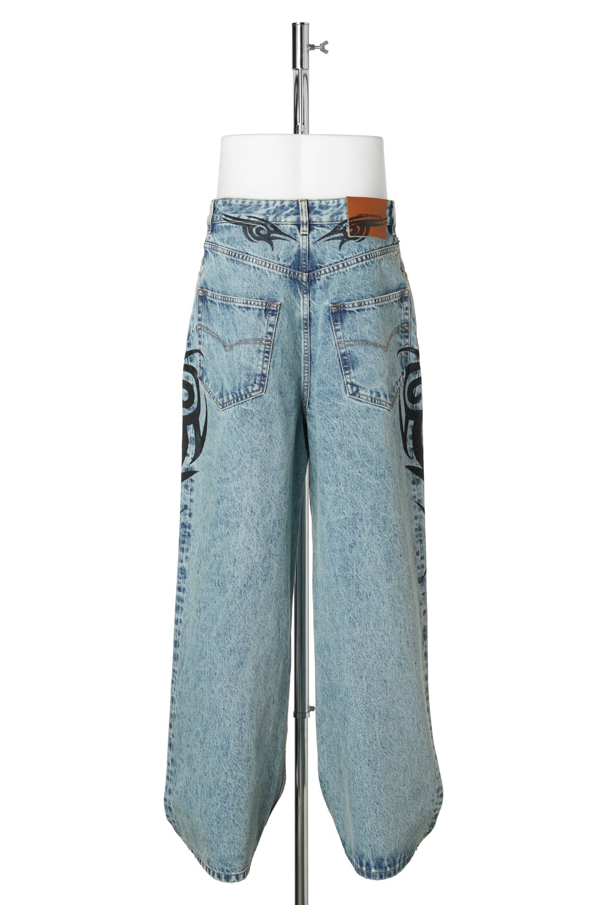 GRAFFITI TRIBAL BAGGY JEANS / VINTAGE BLUE