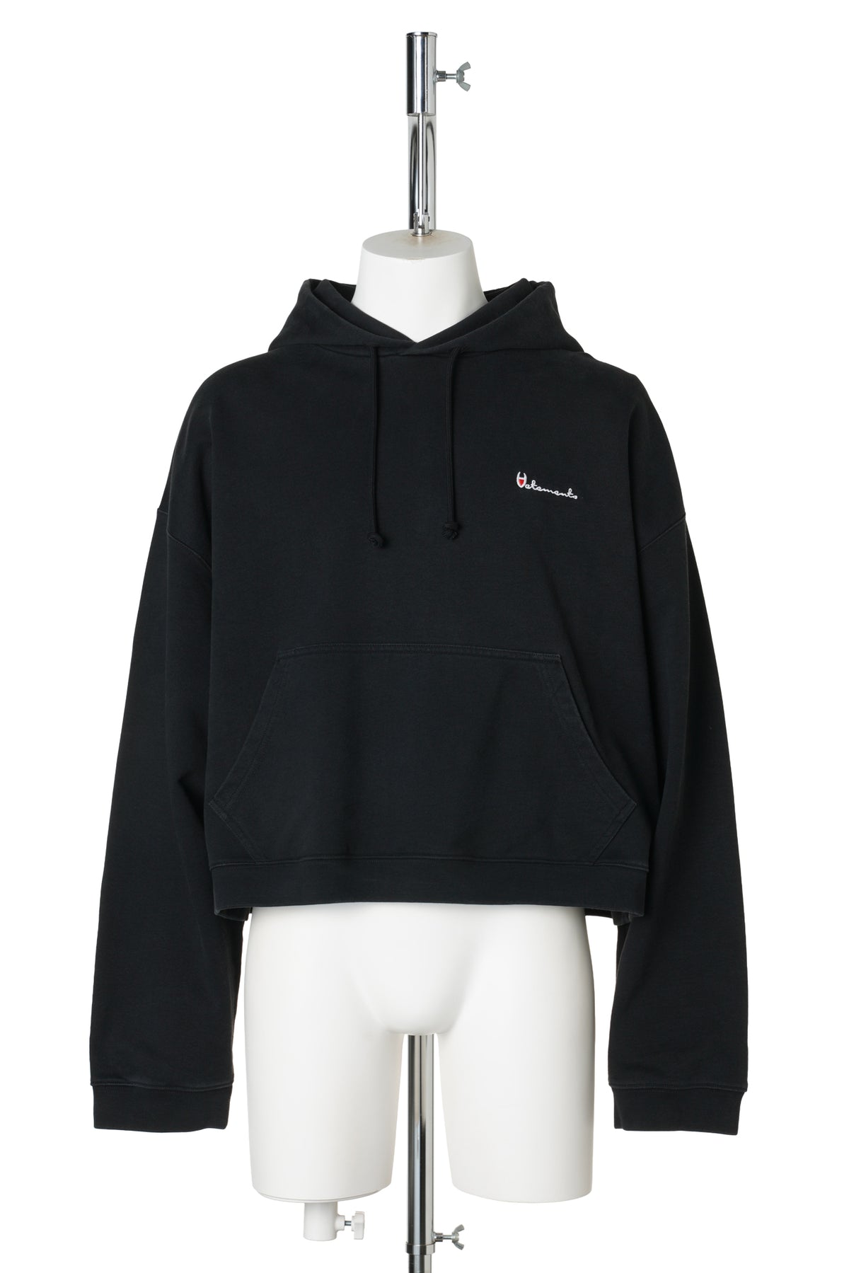 ATHLETIC LOGO HOODIE / WASHED BLACK